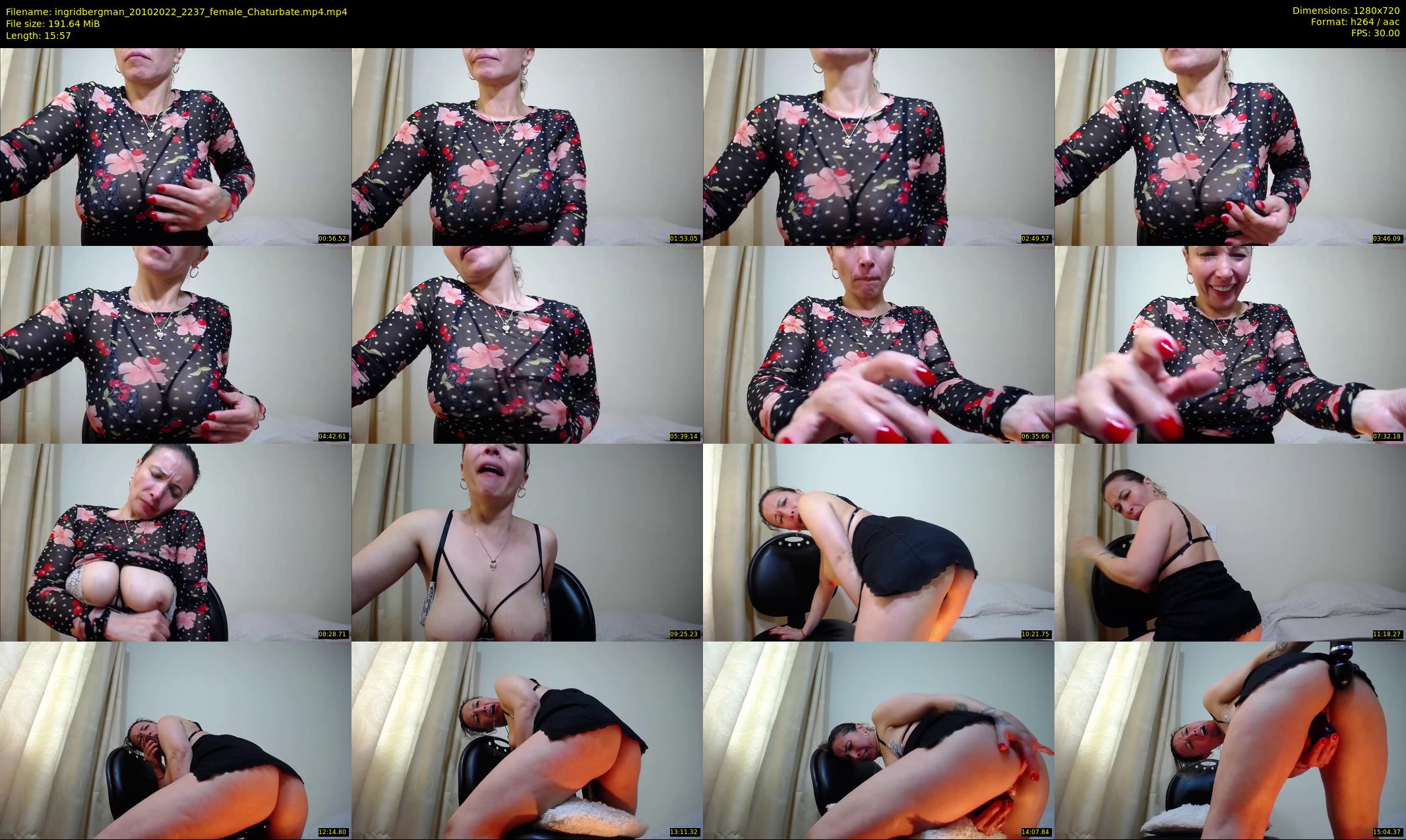 ingridbergman — 16 minute Chaturbate female cam show recording, 720p, Oct 20, 2022