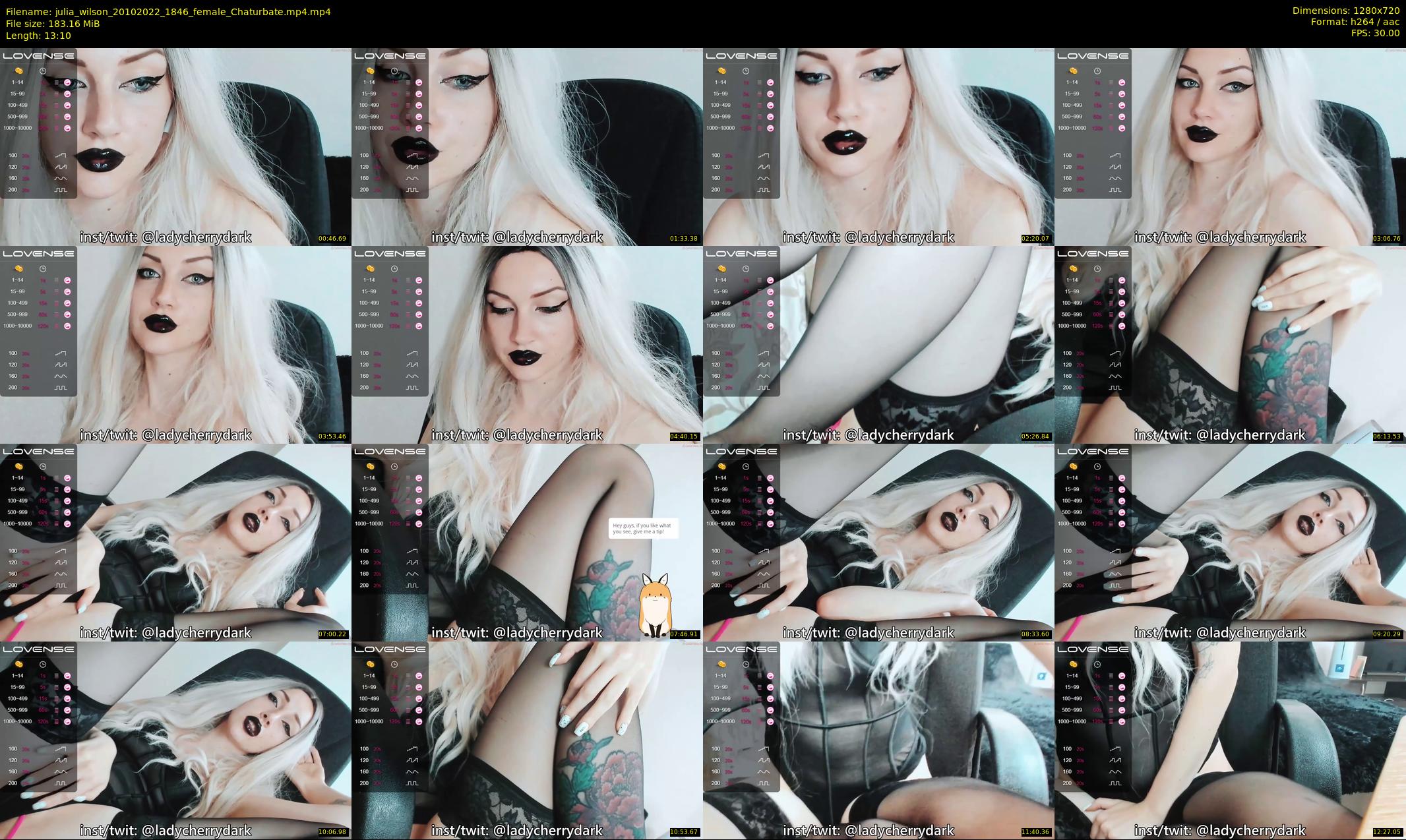 julia_wilson — 14 minute Chaturbate female cam show recording, 720p, Oct 20, 2022