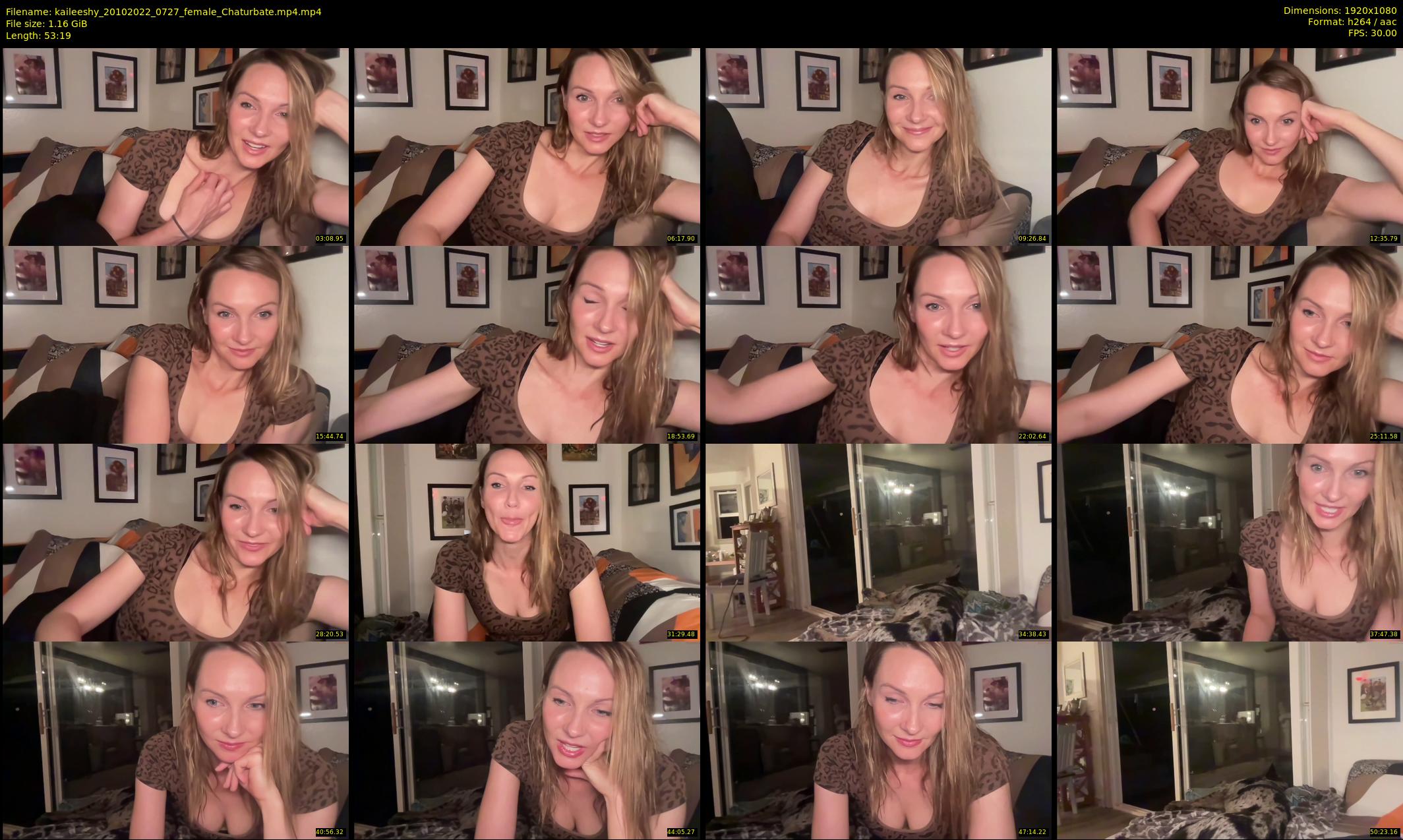 kaileeshy — 54 minute Chaturbate female cam show recording, 1080p, Oct 20, 2022