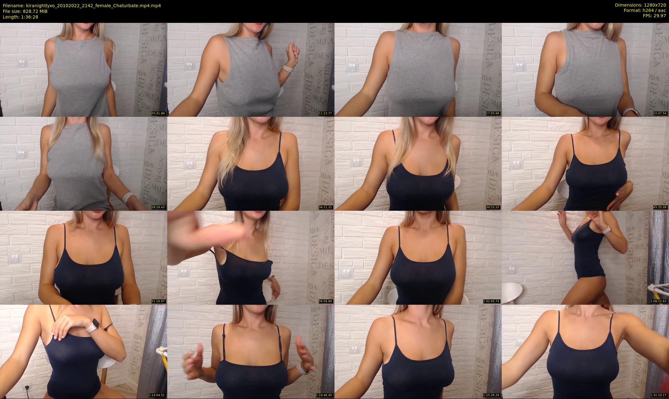 kiranightlyxo — 97 minute Chaturbate female cam show recording, 720p, Oct 20, 2022