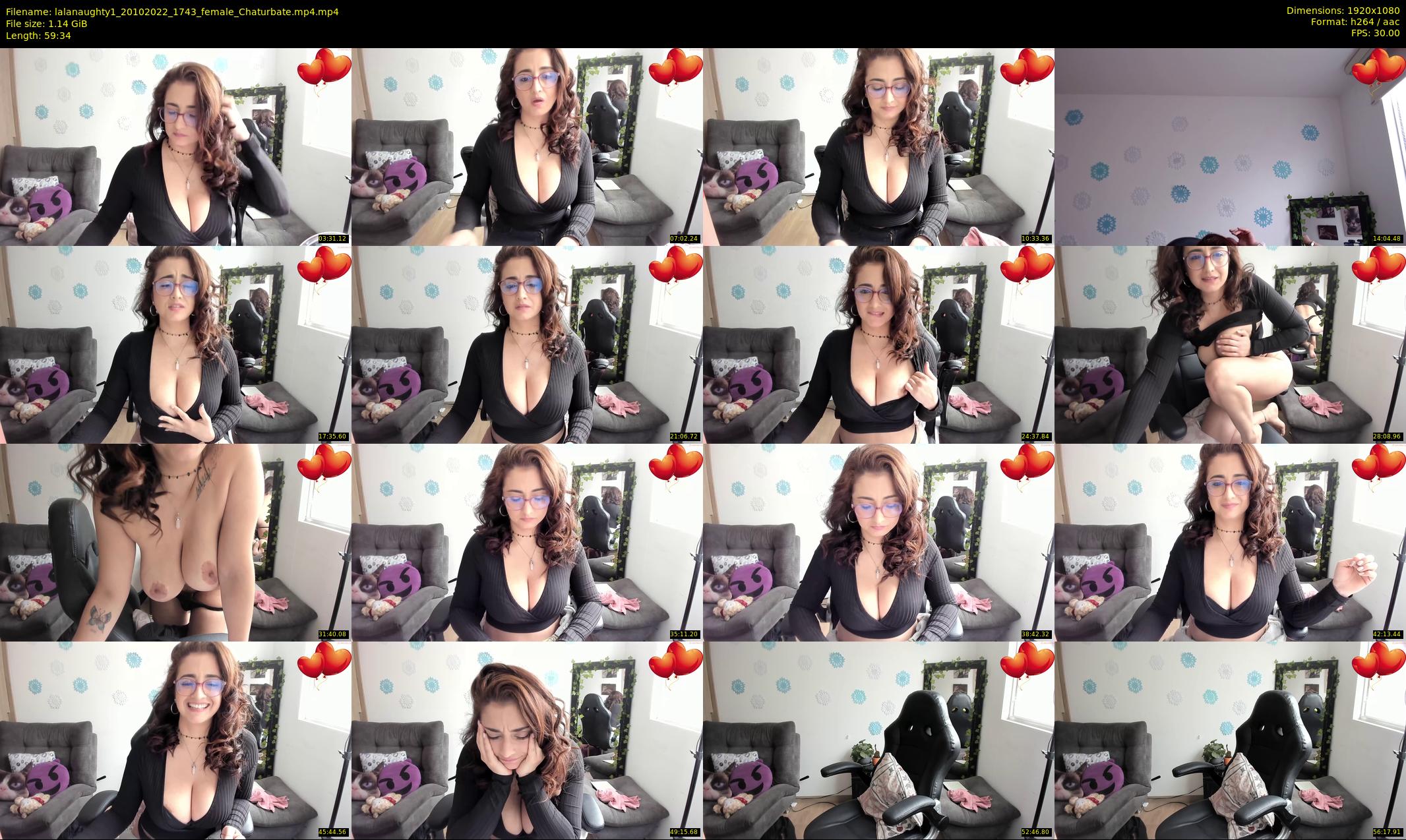 lalanaughty1 — 60 minute Chaturbate female cam show recording, 1080p, Oct 20, 2022
