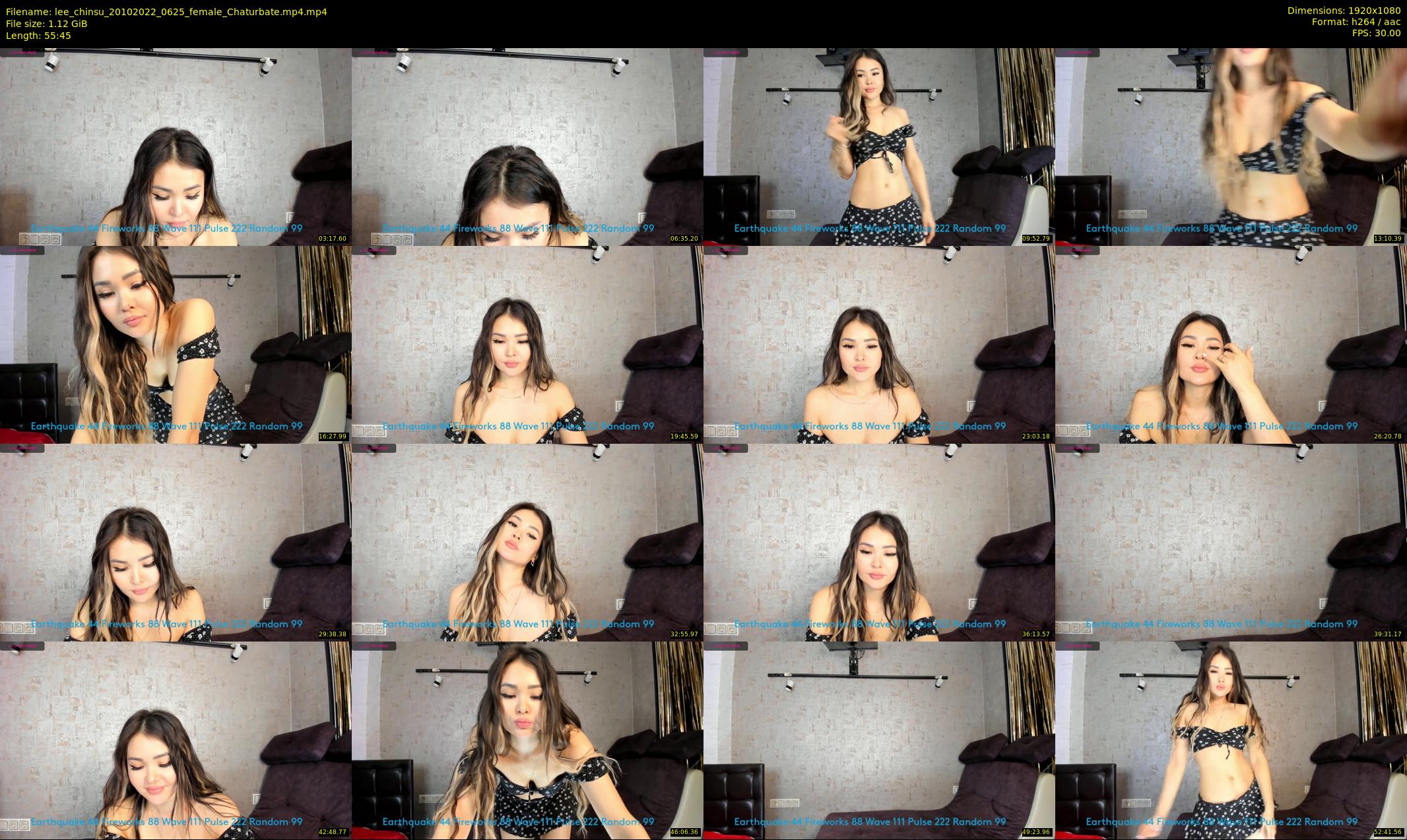 lee_chinsu — 56 minute Chaturbate female cam show recording, 1080p, Oct 20, 2022