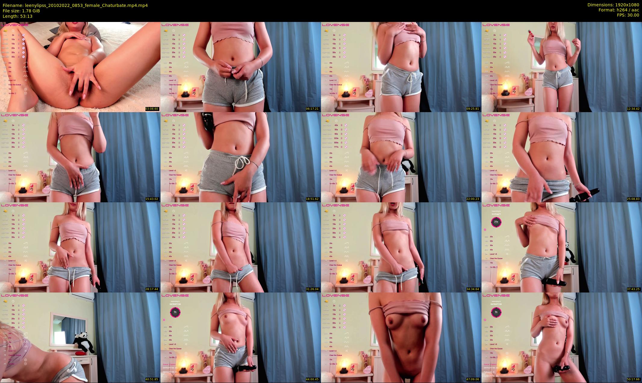 leenylipss — 54 minute Chaturbate female cam show recording, 1080p, Oct 20, 2022