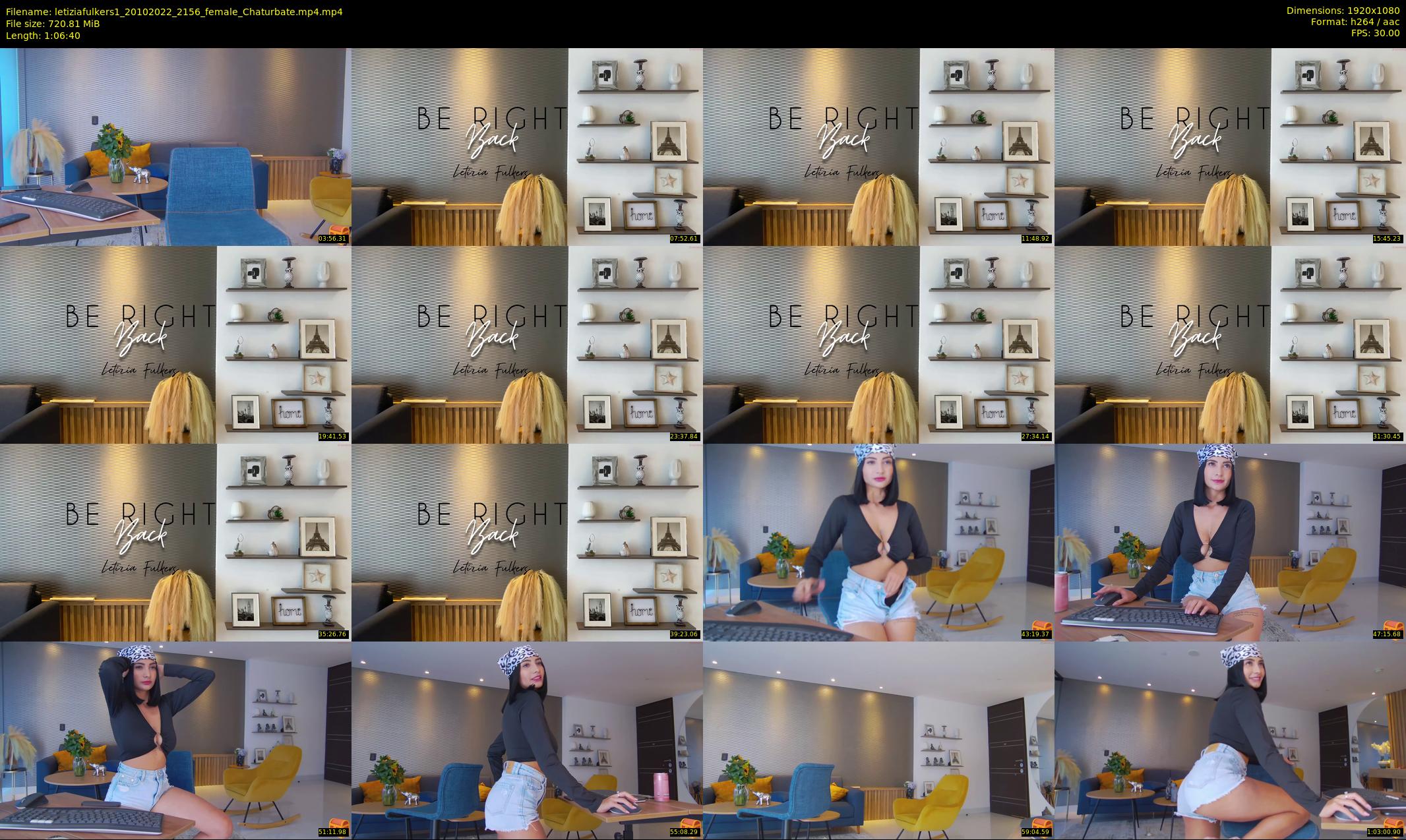 letiziafulkers1 — 67 minute Chaturbate female cam show recording, 1080p, Oct 20, 2022