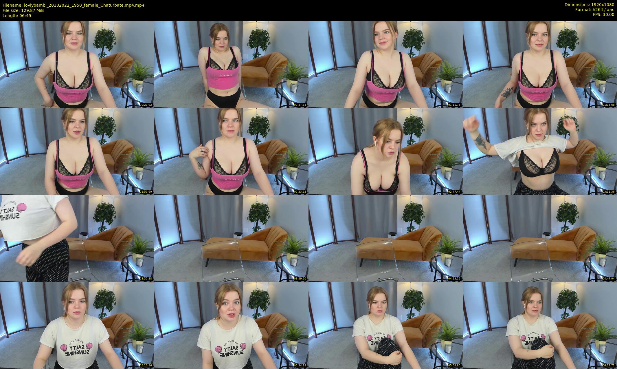 lovlybambi — 7 minute Chaturbate female cam show recording, 1080p, Oct 20, 2022