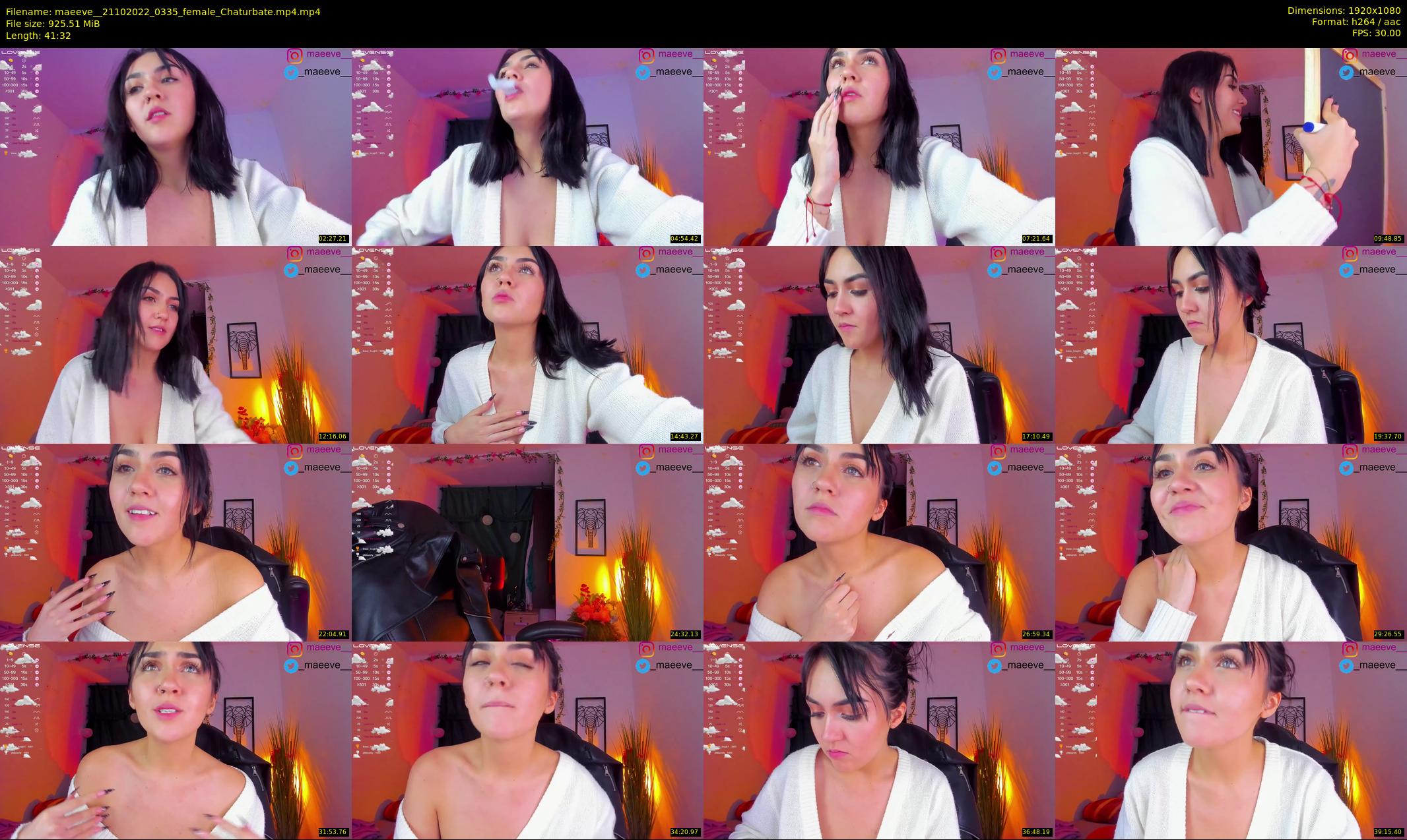 maeeve_ — 42 minute Chaturbate female cam show recording, 1080p, Oct 21, 2022