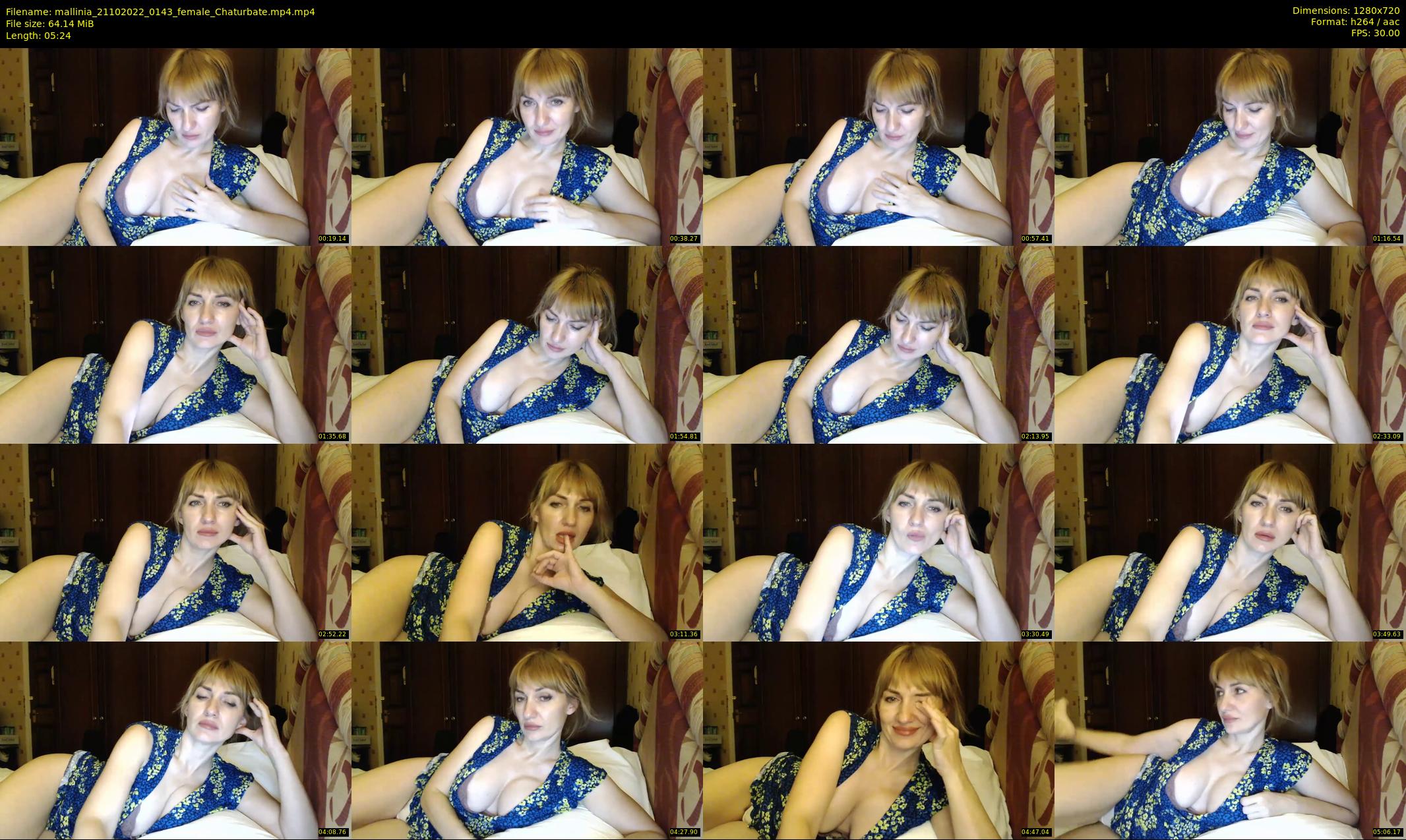 mallinia — 6 minute Chaturbate female cam show recording, 720p, Oct 21, 2022