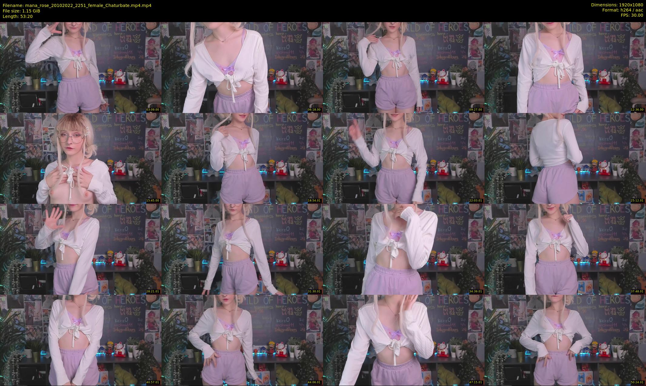 mana_rose — 54 minute Chaturbate female cam show recording, 1080p, Oct 20, 2022