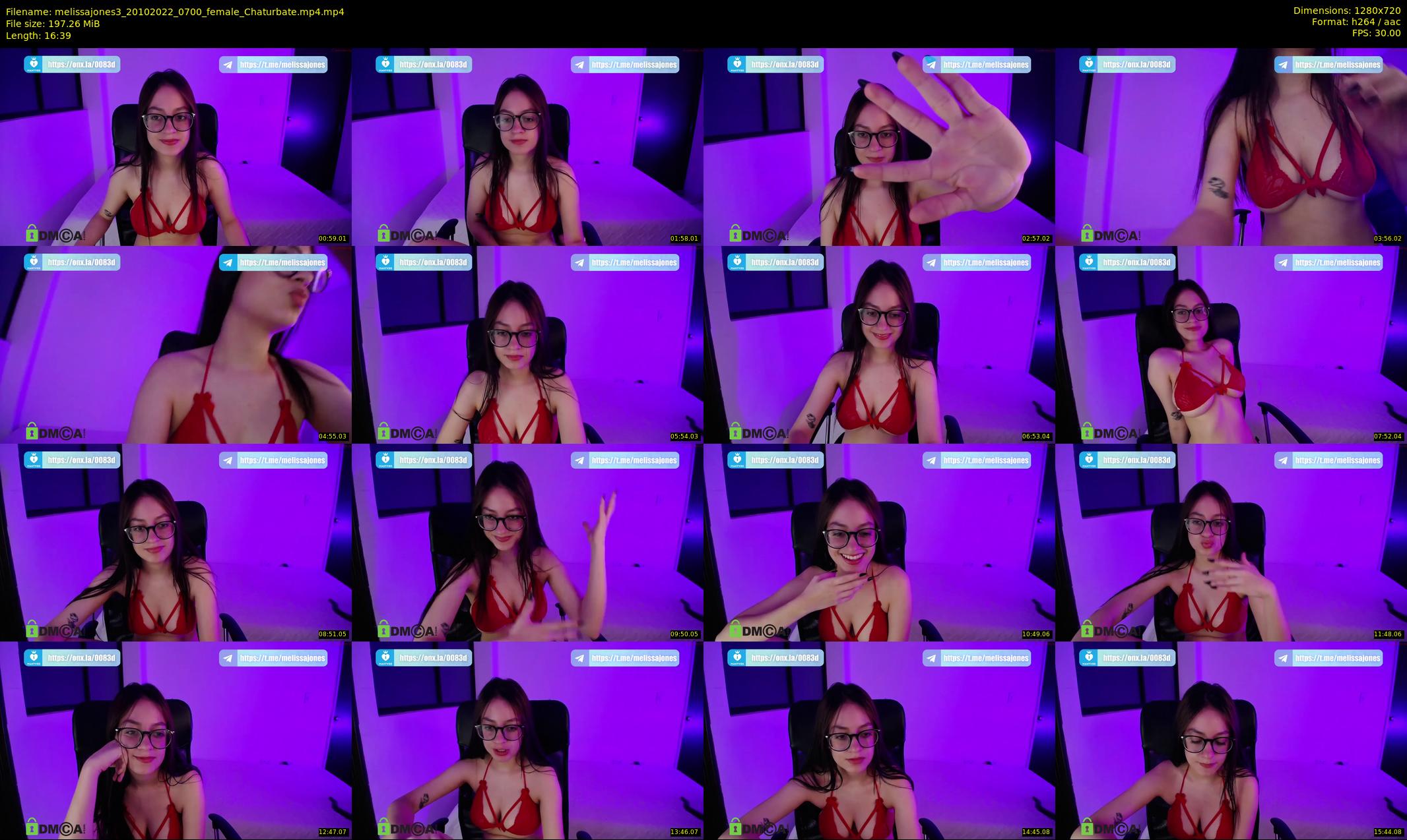 melissajones3 — 17 minute Chaturbate female cam show recording, 720p, Oct 20, 2022