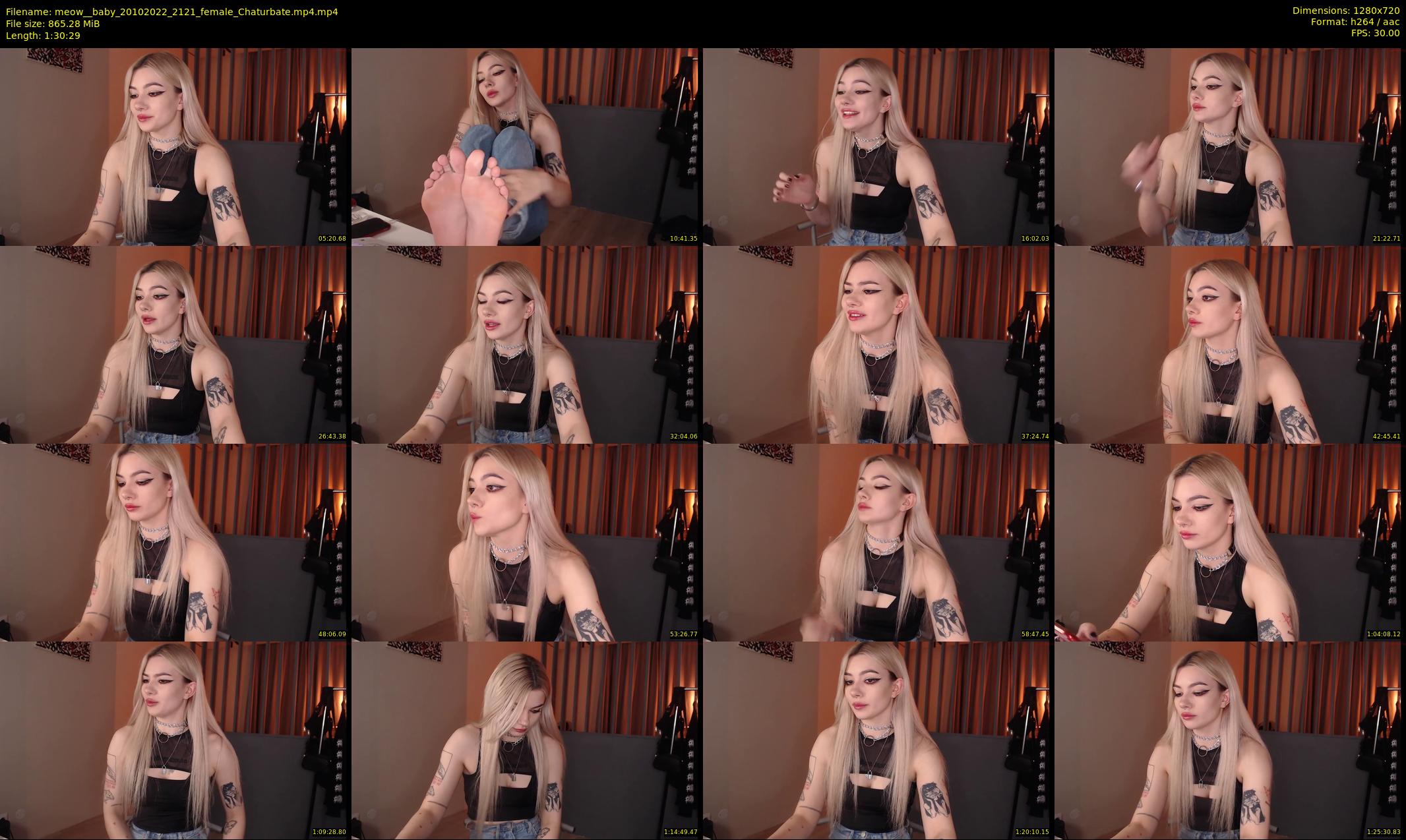 meow__baby — 91 minute Chaturbate female cam show recording, 720p, Oct 20, 2022