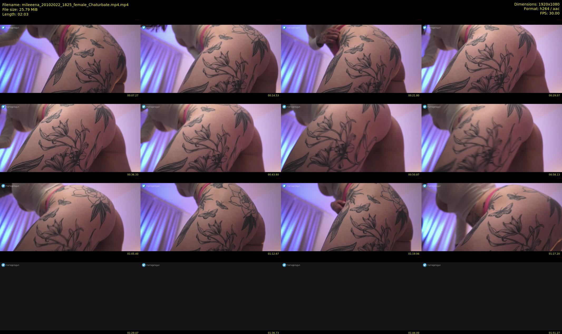 mileeena — 3 minute Chaturbate female cam show recording, 1080p, Oct 20, 2022