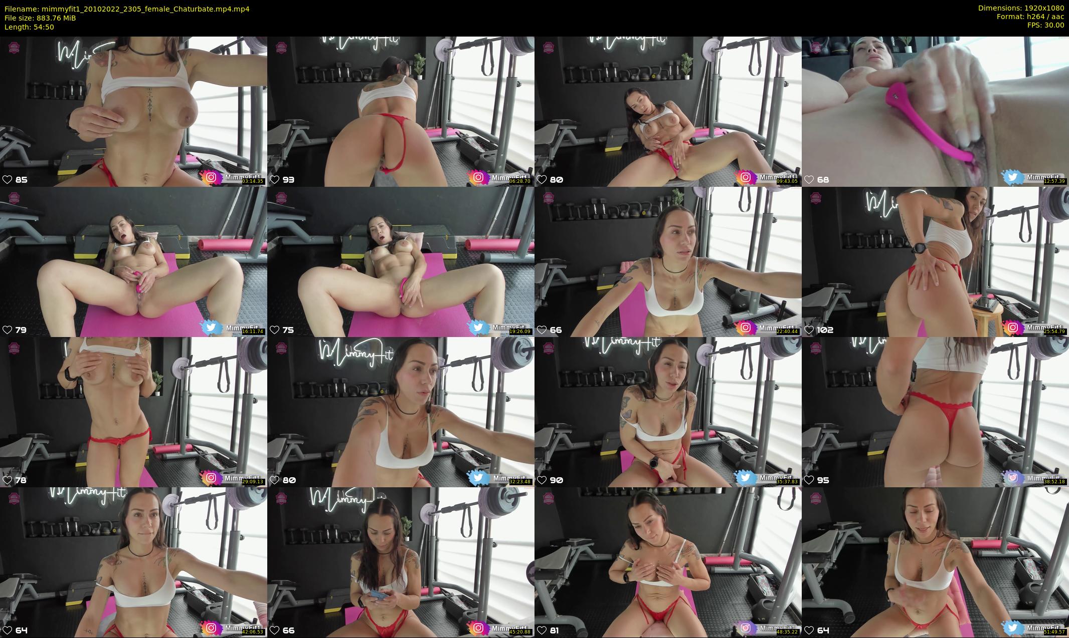 mimmyfit1 — 55 minute Chaturbate female cam show recording, 1080p, Oct 20, 2022