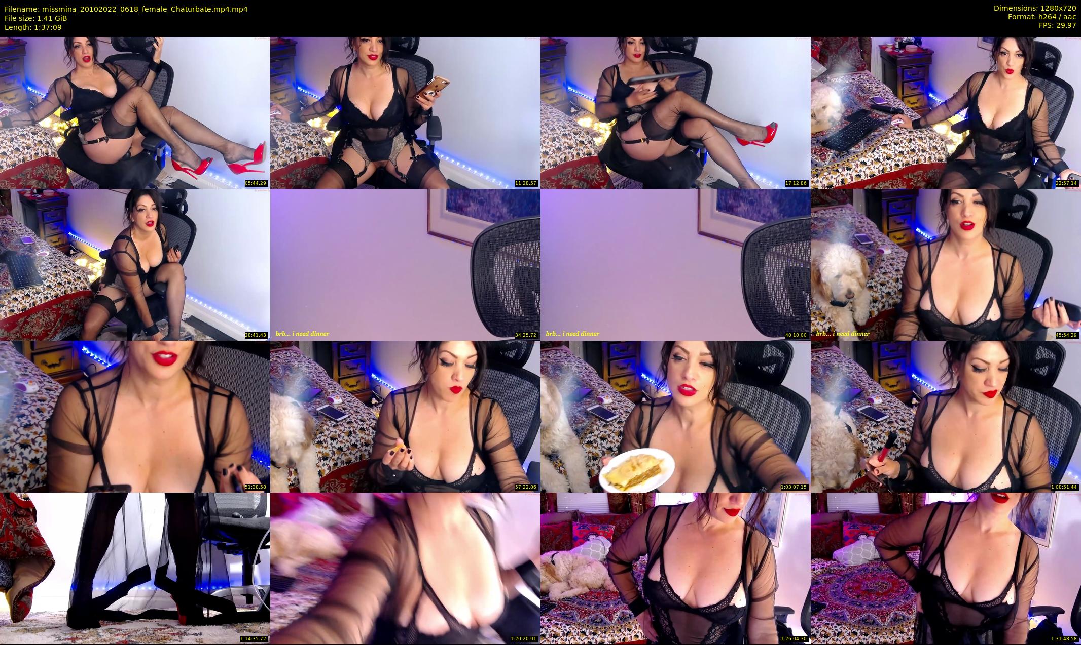 missmina — 98 minute Chaturbate female cam show recording, 720p, Oct 20, 2022