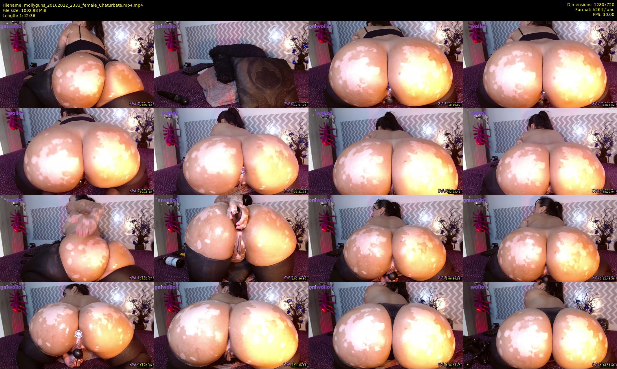 mollyguns — 103 minute Chaturbate female cam show recording, 720p, Oct 20, 2022