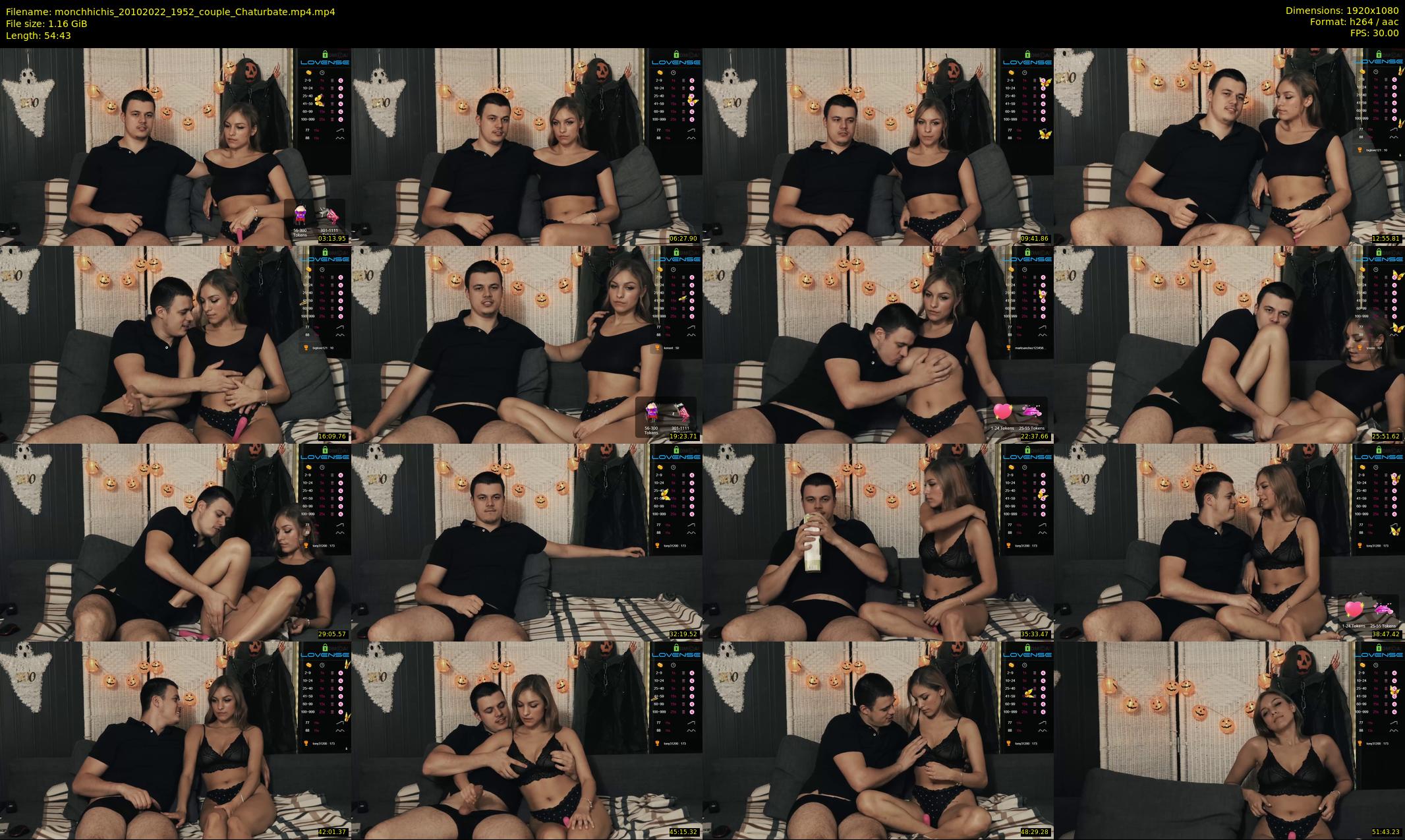 monchhichis — 55 minute Chaturbate couple cam show recording, 1080p, Oct 20, 2022