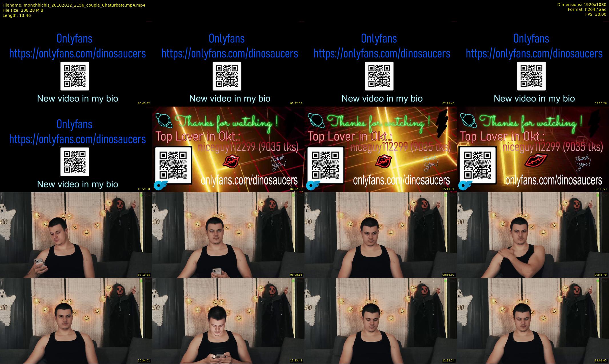 monchhichis — 14 minute Chaturbate couple cam show recording, 1080p, Oct 20, 2022