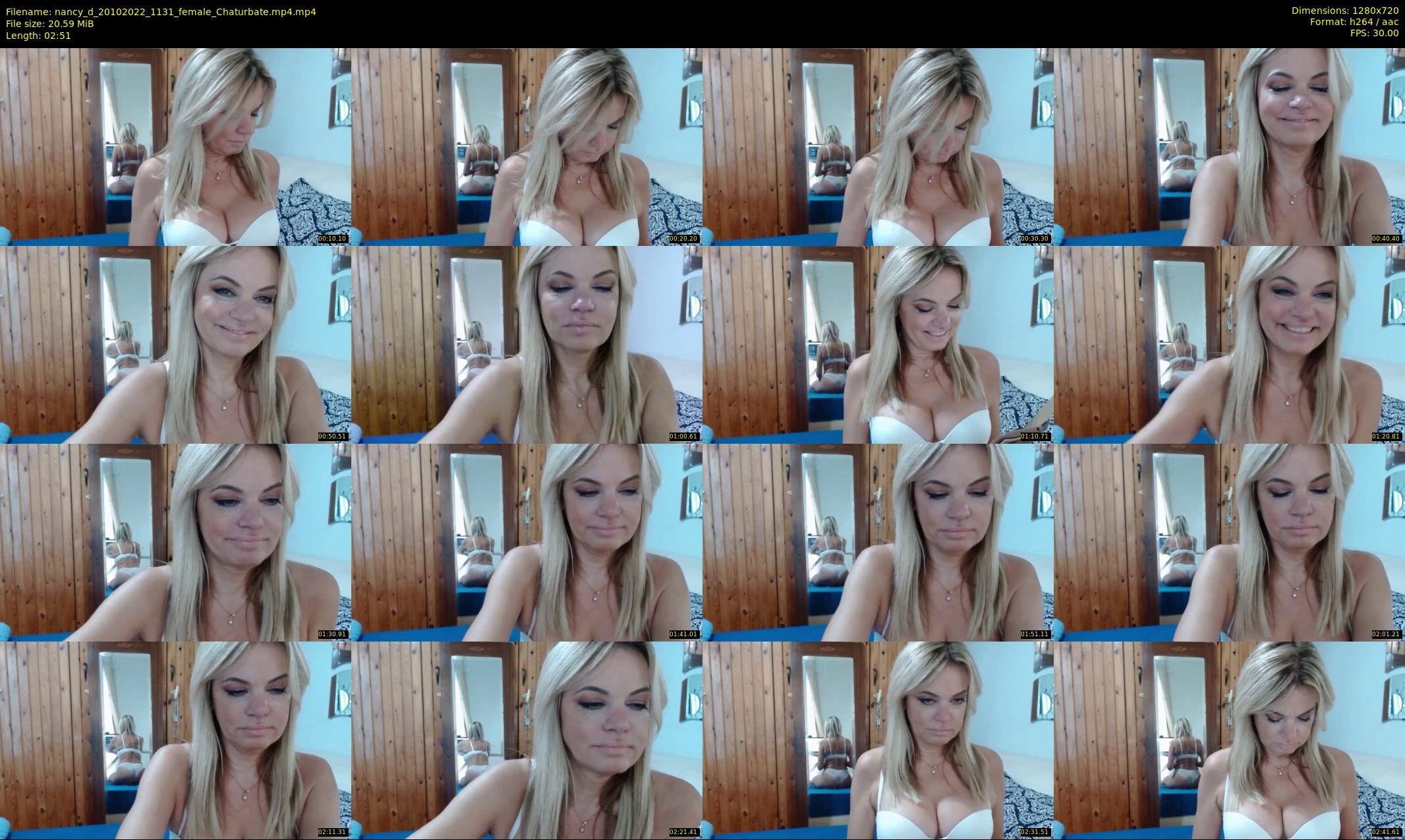 nancy_d — 3 minute Chaturbate female cam show recording, 720p, Oct 20, 2022