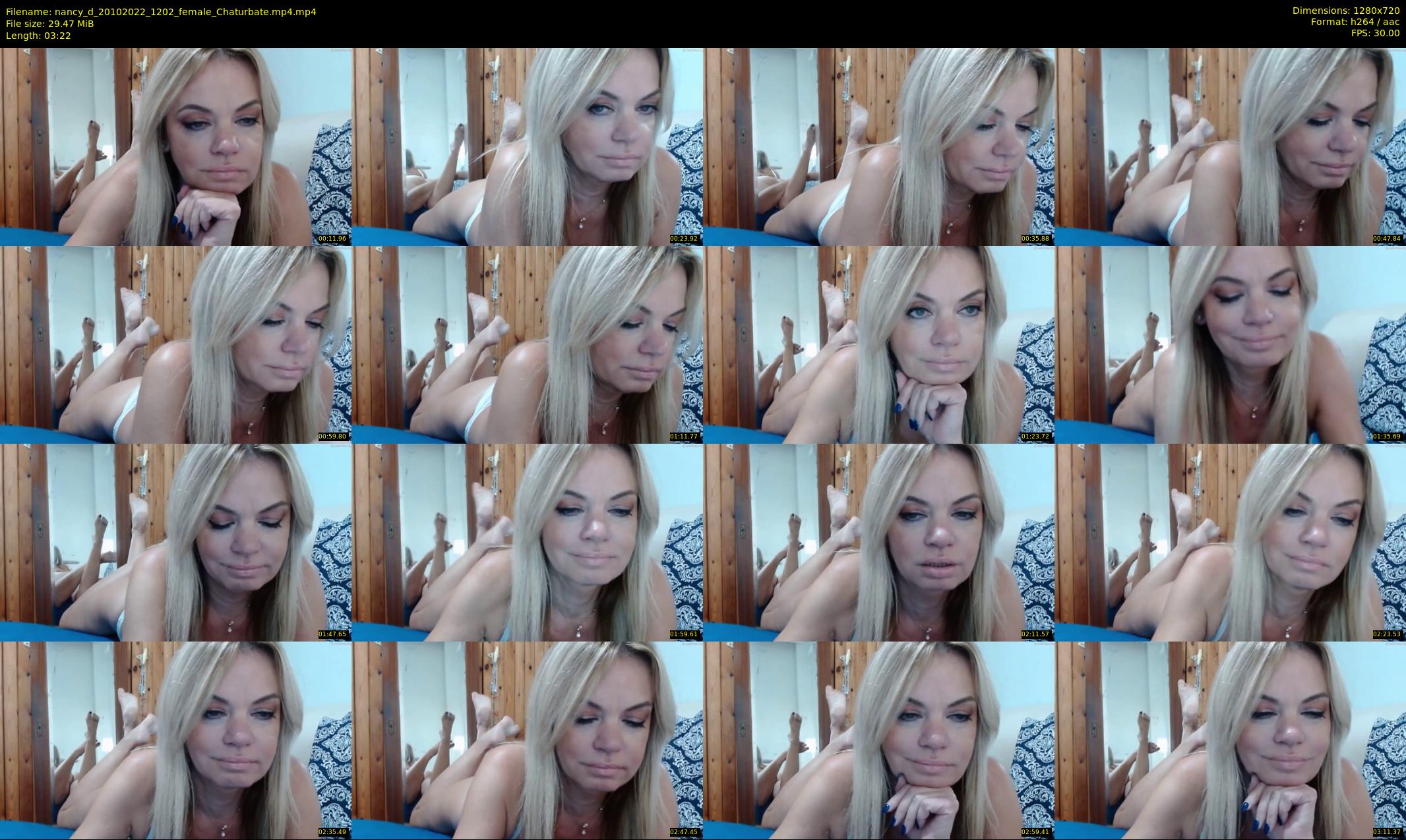 nancy_d — 4 minute Chaturbate female cam show recording, 720p, Oct 20, 2022