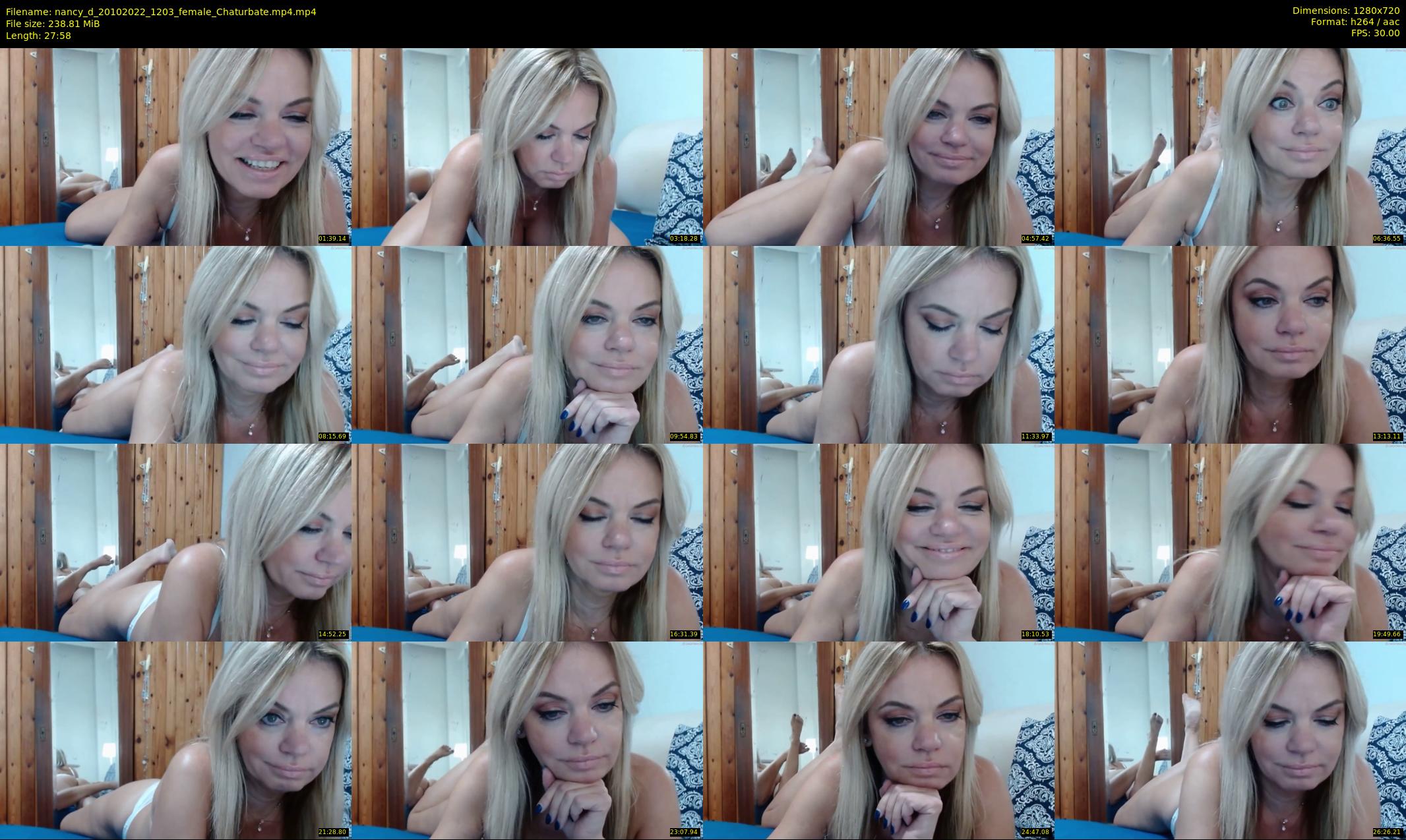 nancy_d — 28 minute Chaturbate female cam show recording, 720p, Oct 20, 2022