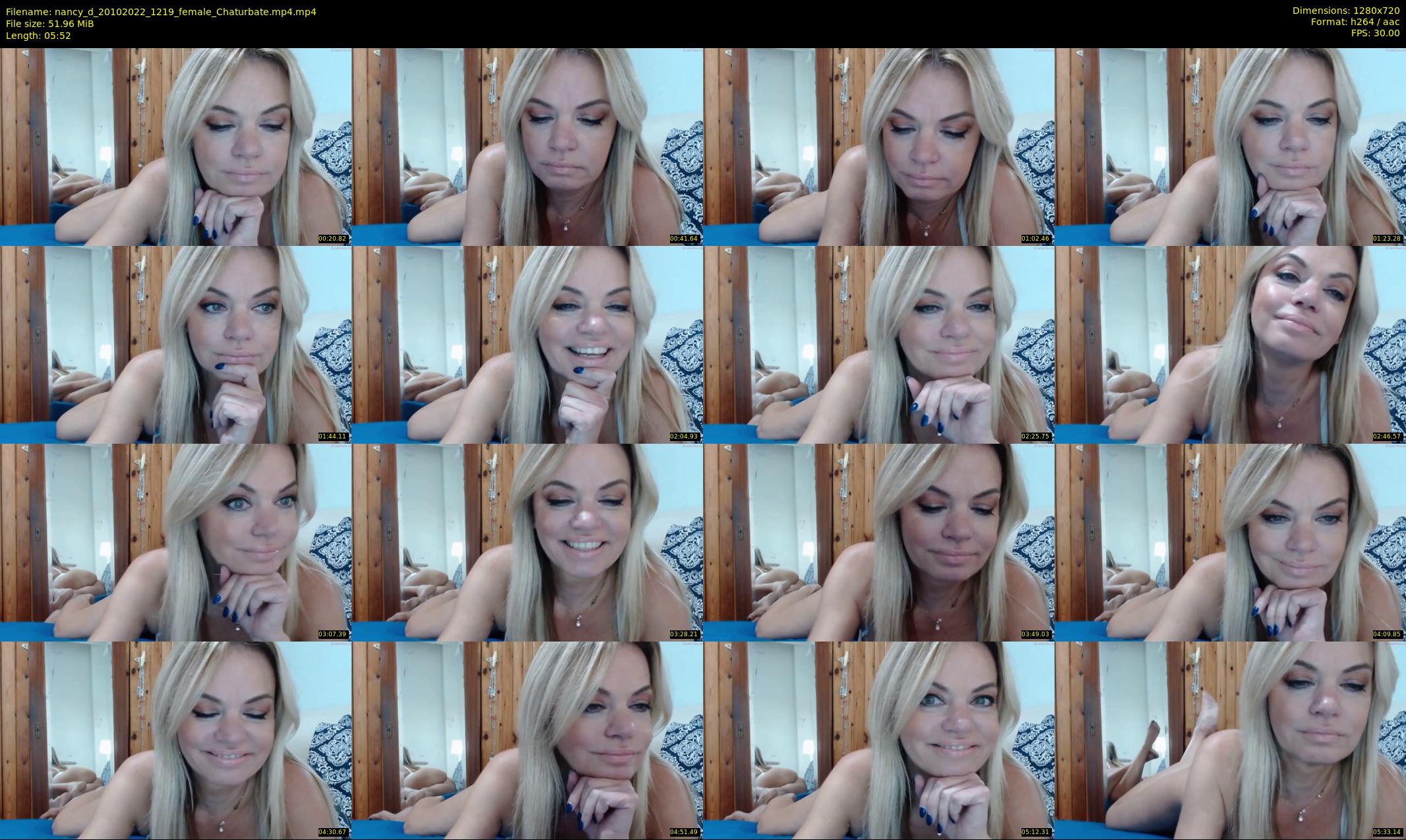 nancy_d — 6 minute Chaturbate female cam show recording, 720p, Oct 20, 2022