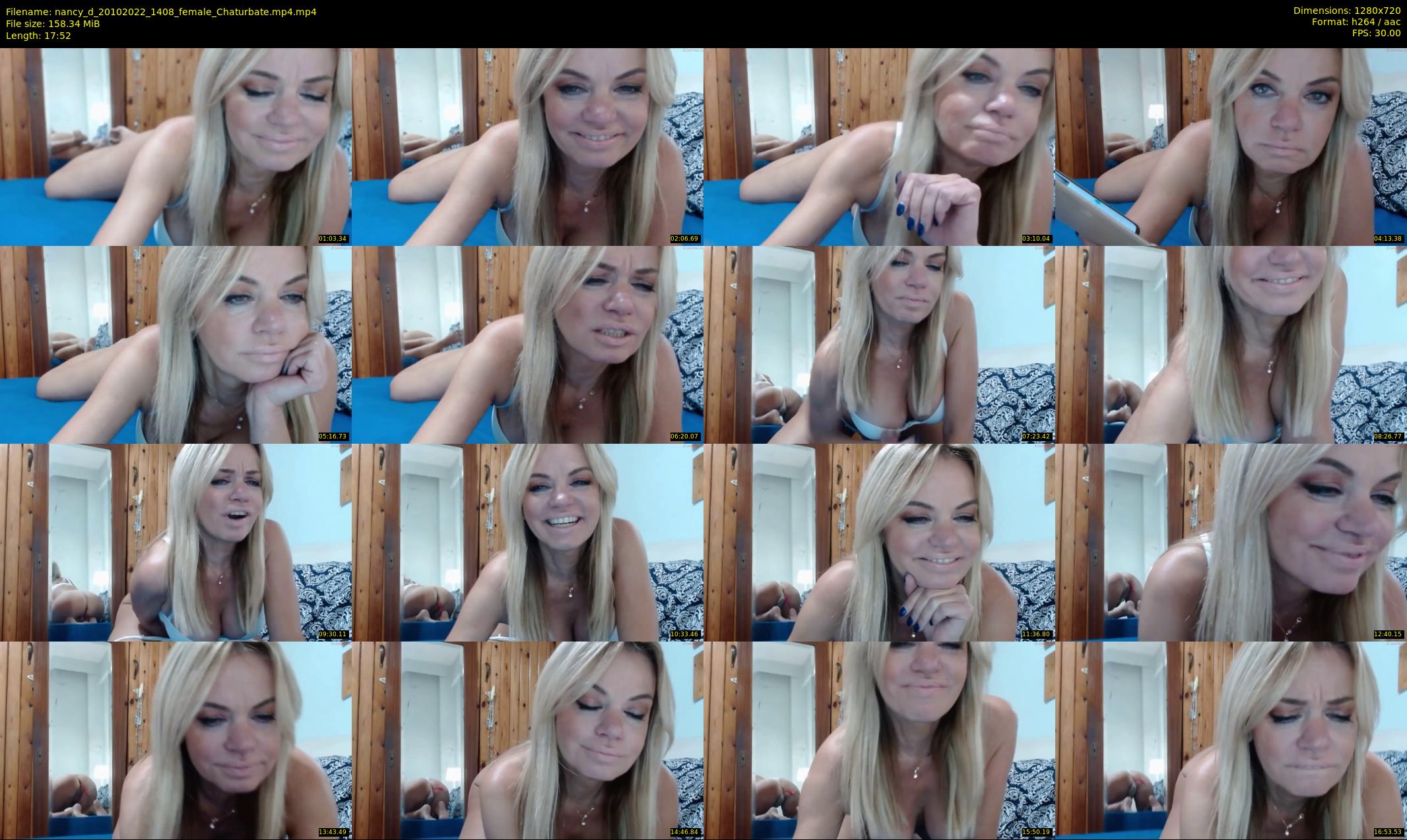 nancy_d — 18 minute Chaturbate female cam show recording, 720p, Oct 20, 2022