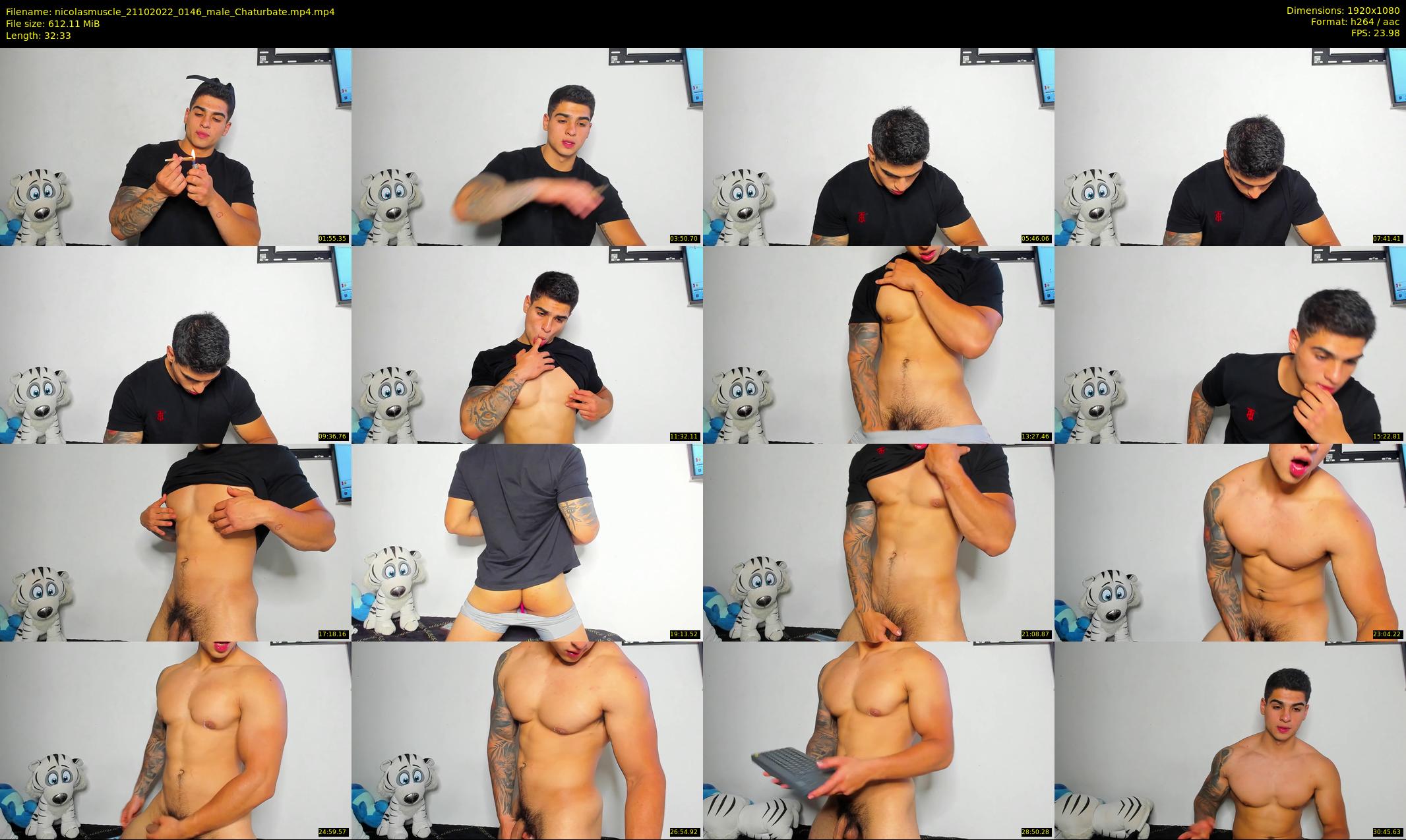 nicolasmuscle — 33 minute Chaturbate male cam show recording, 1080p, Oct 21, 2022