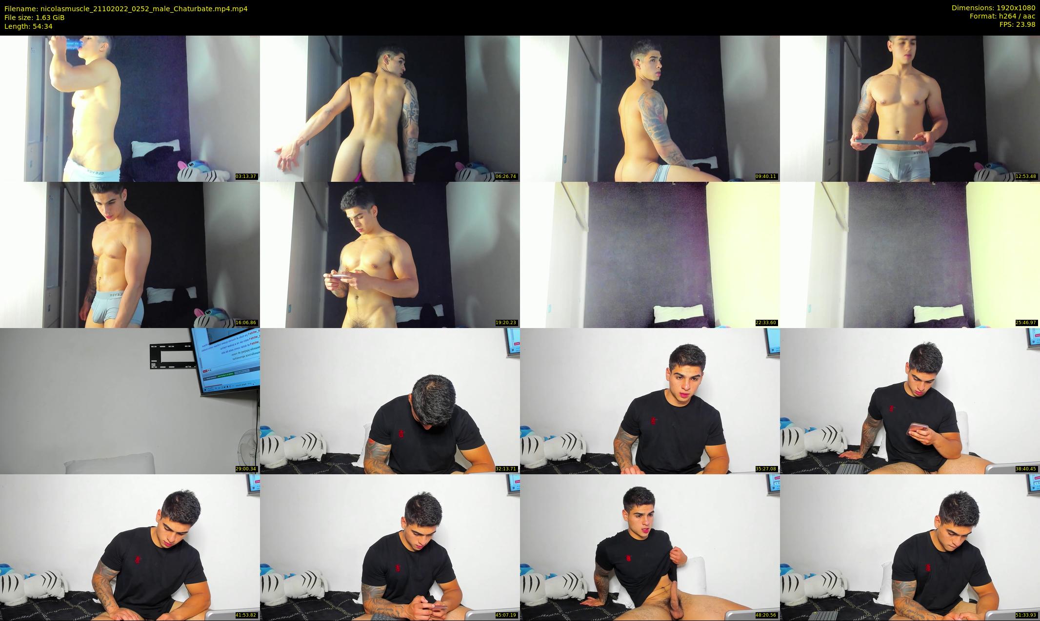 nicolasmuscle — 55 minute Chaturbate male cam show recording, 1080p, Oct 21, 2022
