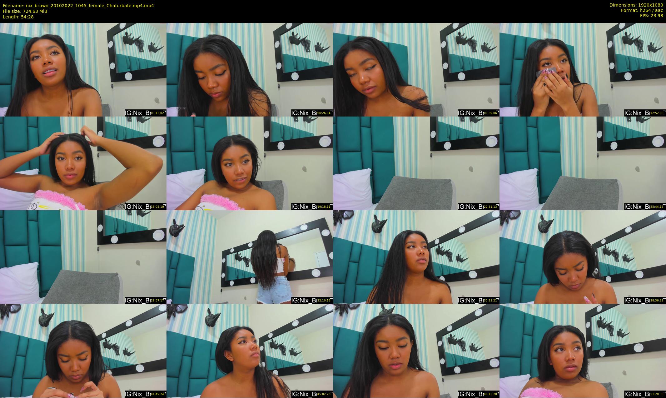 nix_brown — 55 minute Chaturbate female cam show recording, 1080p, Oct 20, 2022