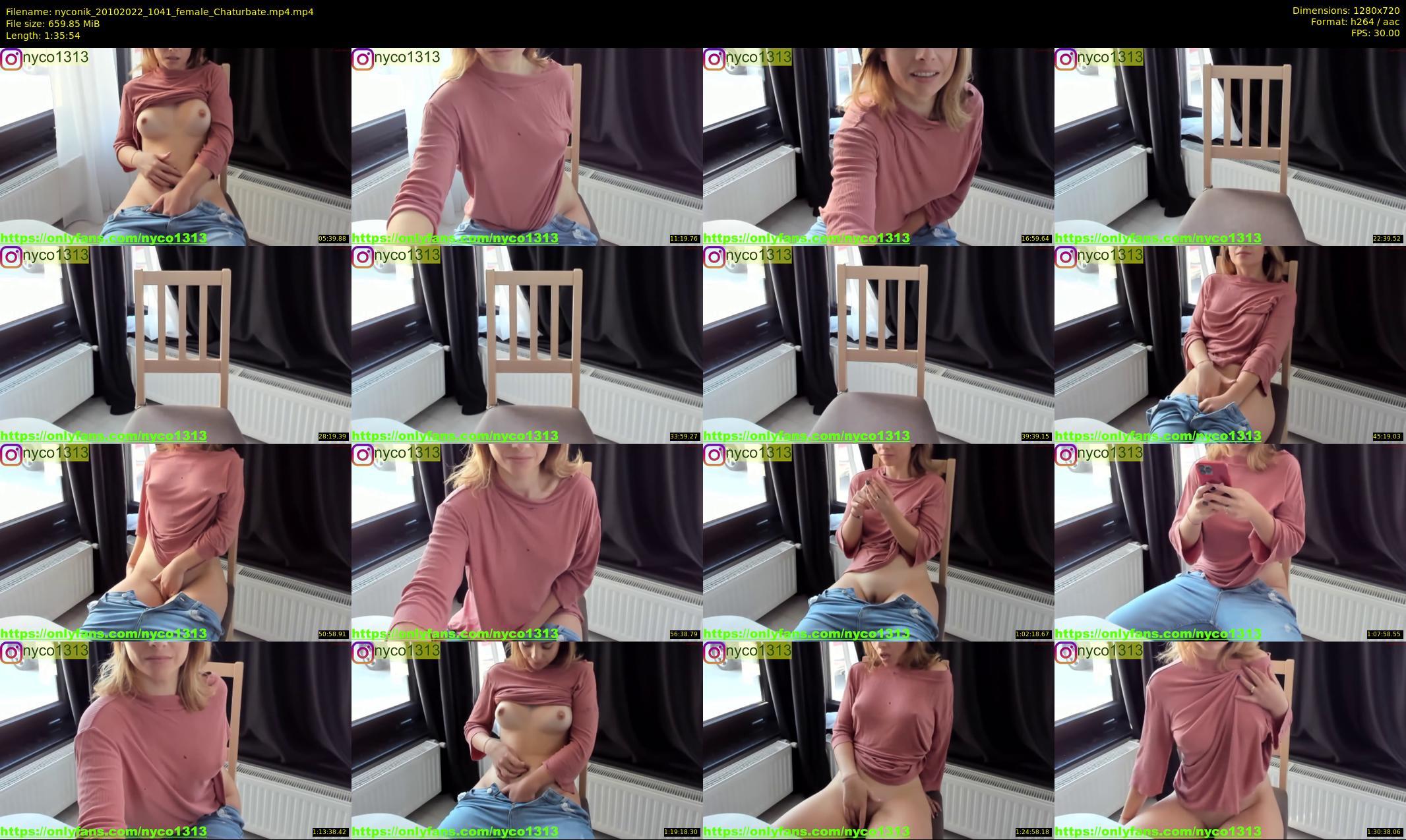 nyconik — 96 minute Chaturbate female cam show recording, 720p, Oct 20, 2022
