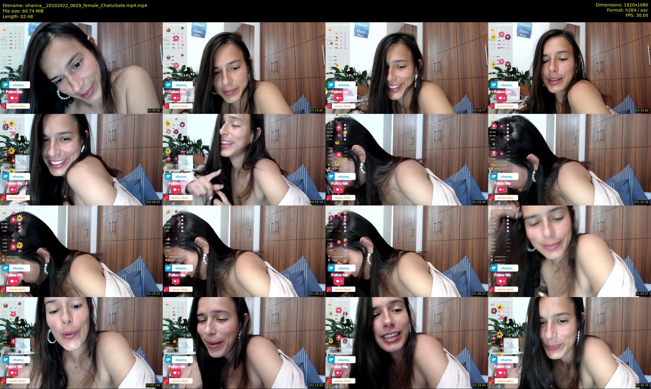 ohanna_ — 3 minute Chaturbate female cam show recording, 1080p, Oct 20, 2022