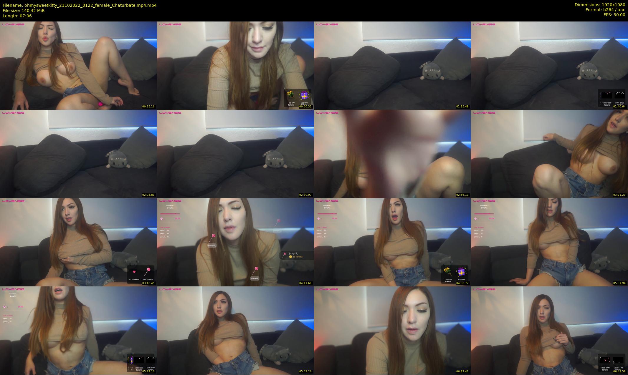 ohmysweetkitty — 8 minute Chaturbate female cam show recording, 1080p, Oct 21, 2022