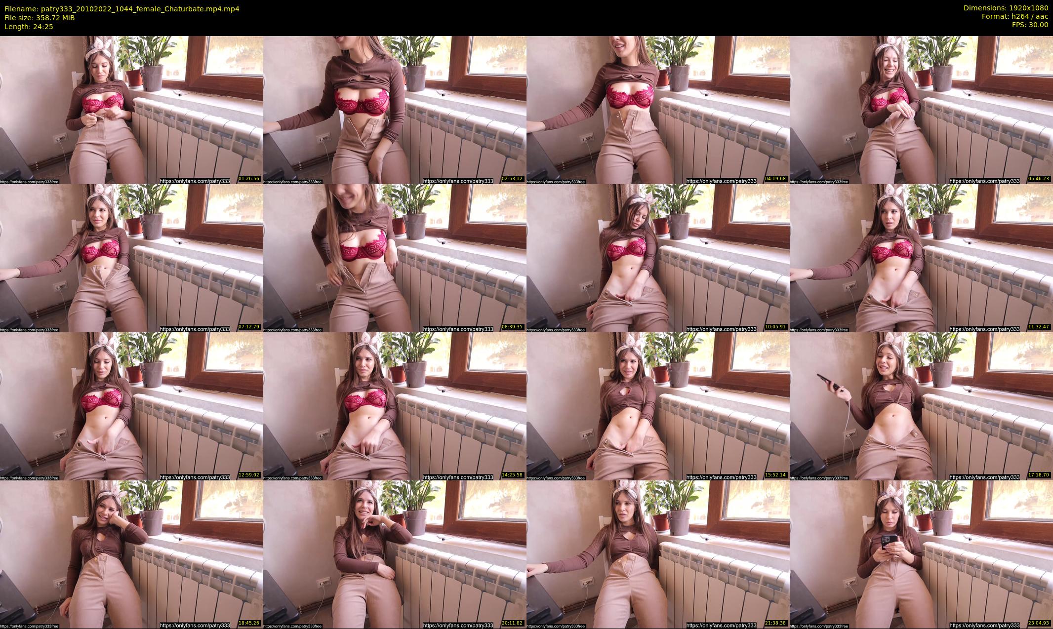 patry333 — 25 minute Chaturbate female cam show recording, 1080p, Oct 20, 2022