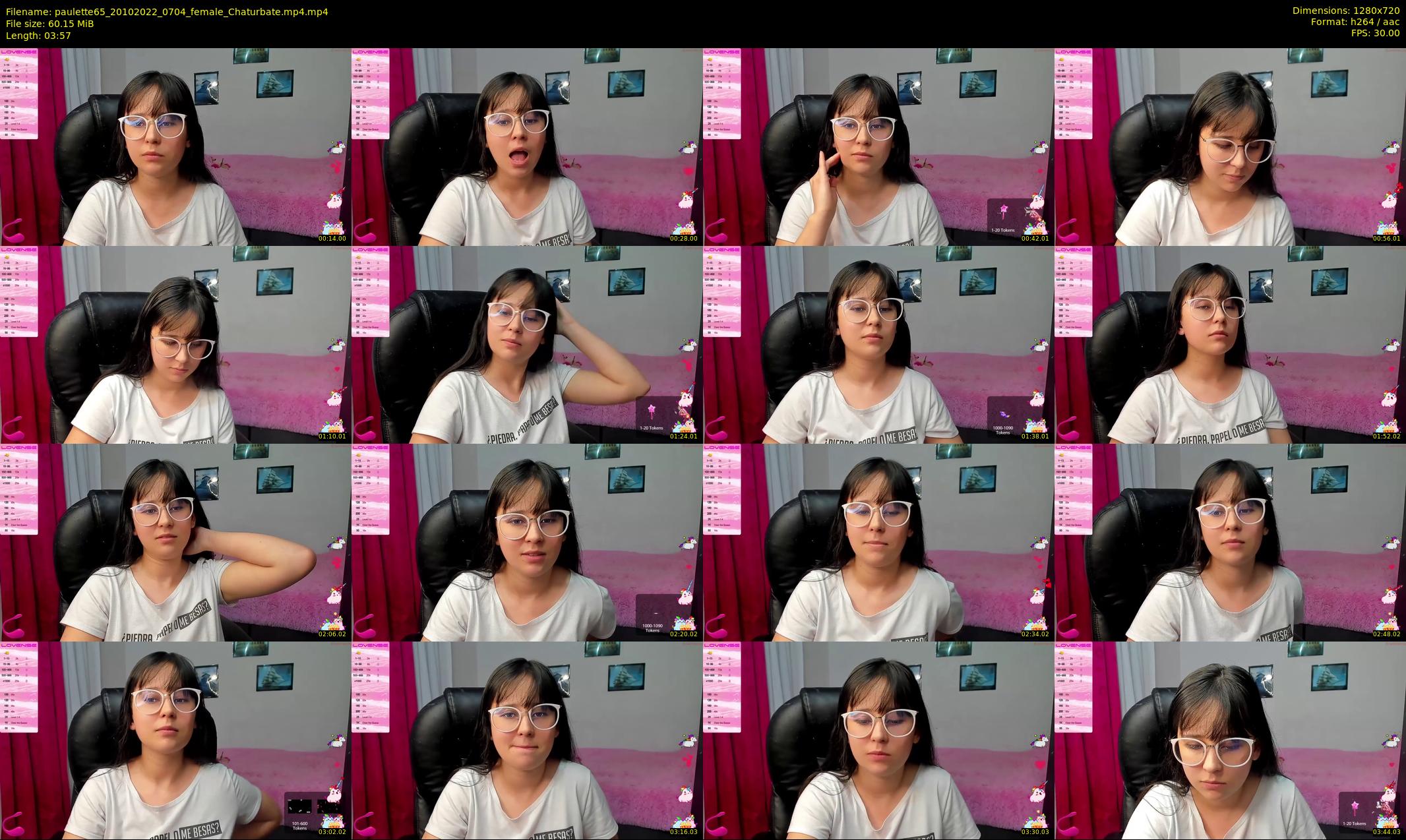 paulette65 — 4 minute Chaturbate female cam show recording, 720p, Oct 20, 2022