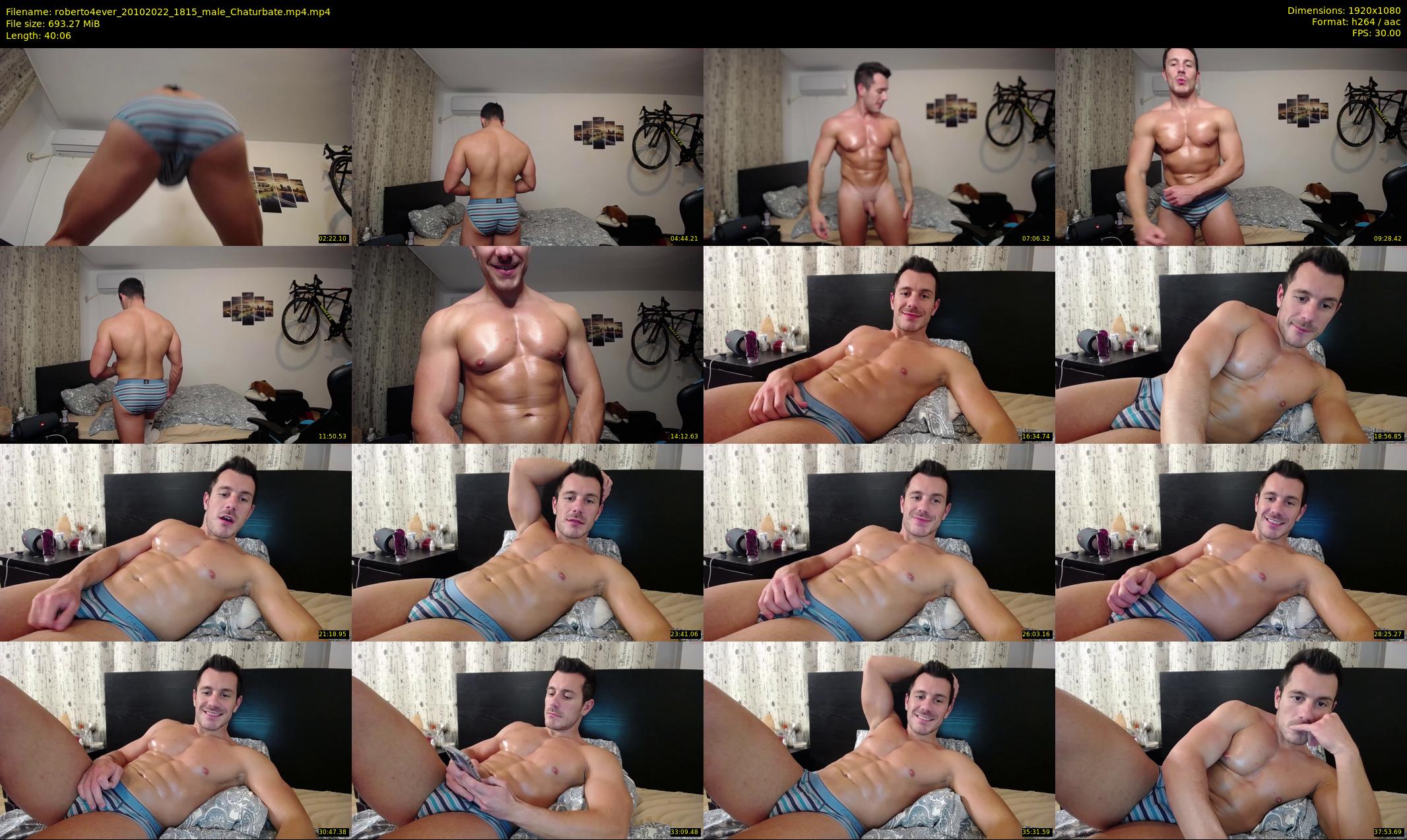 roberto4ever — 41 minute Chaturbate male cam show recording, 1080p, Oct 20, 2022
