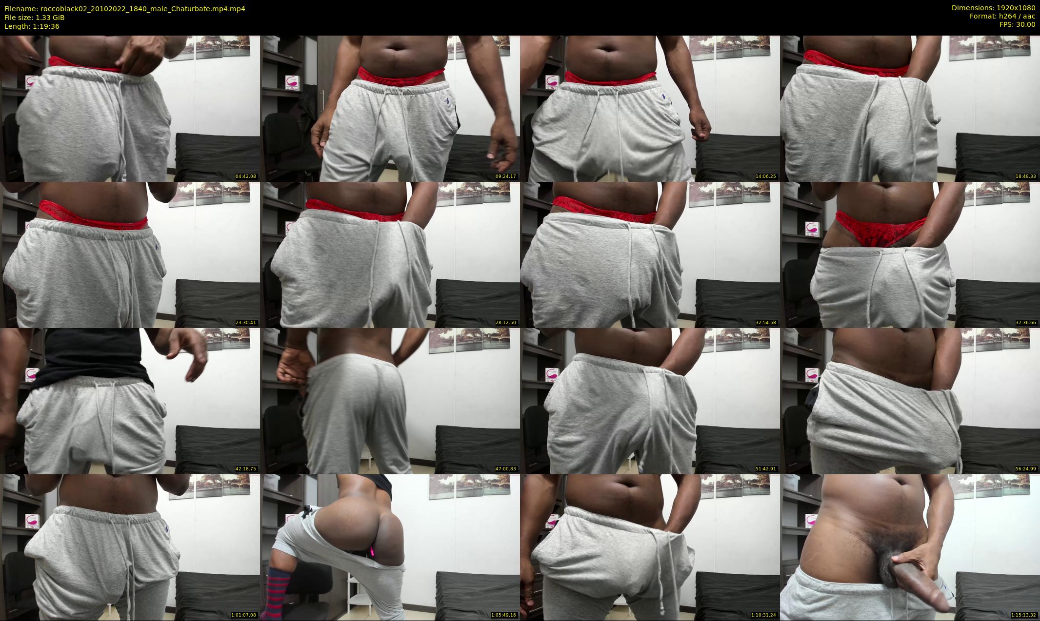 roccoblack02 — 80 minute Chaturbate male cam show recording, 1080p, Oct 20, 2022