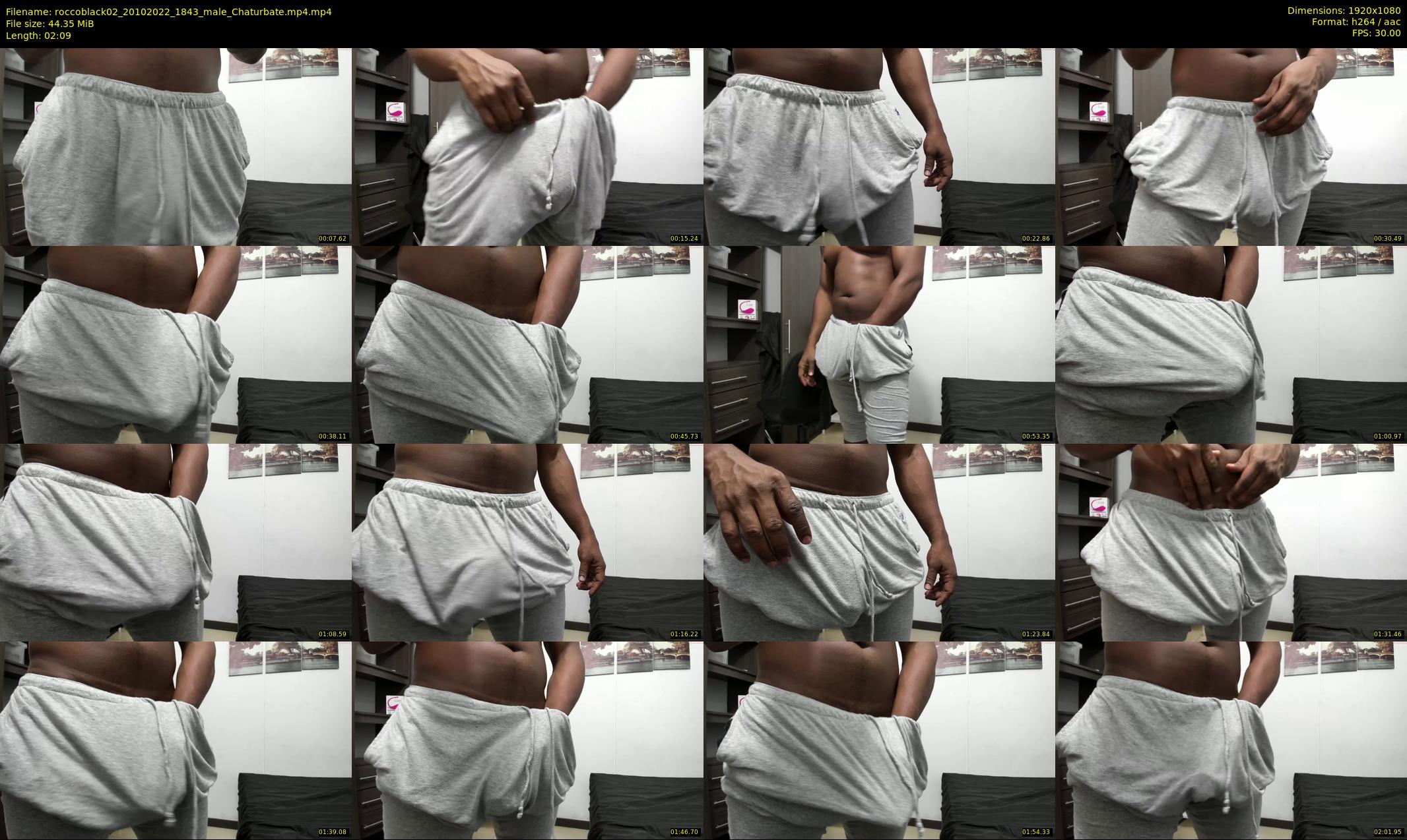 roccoblack02 — 3 minute Chaturbate male cam show recording, 1080p, Oct 20, 2022