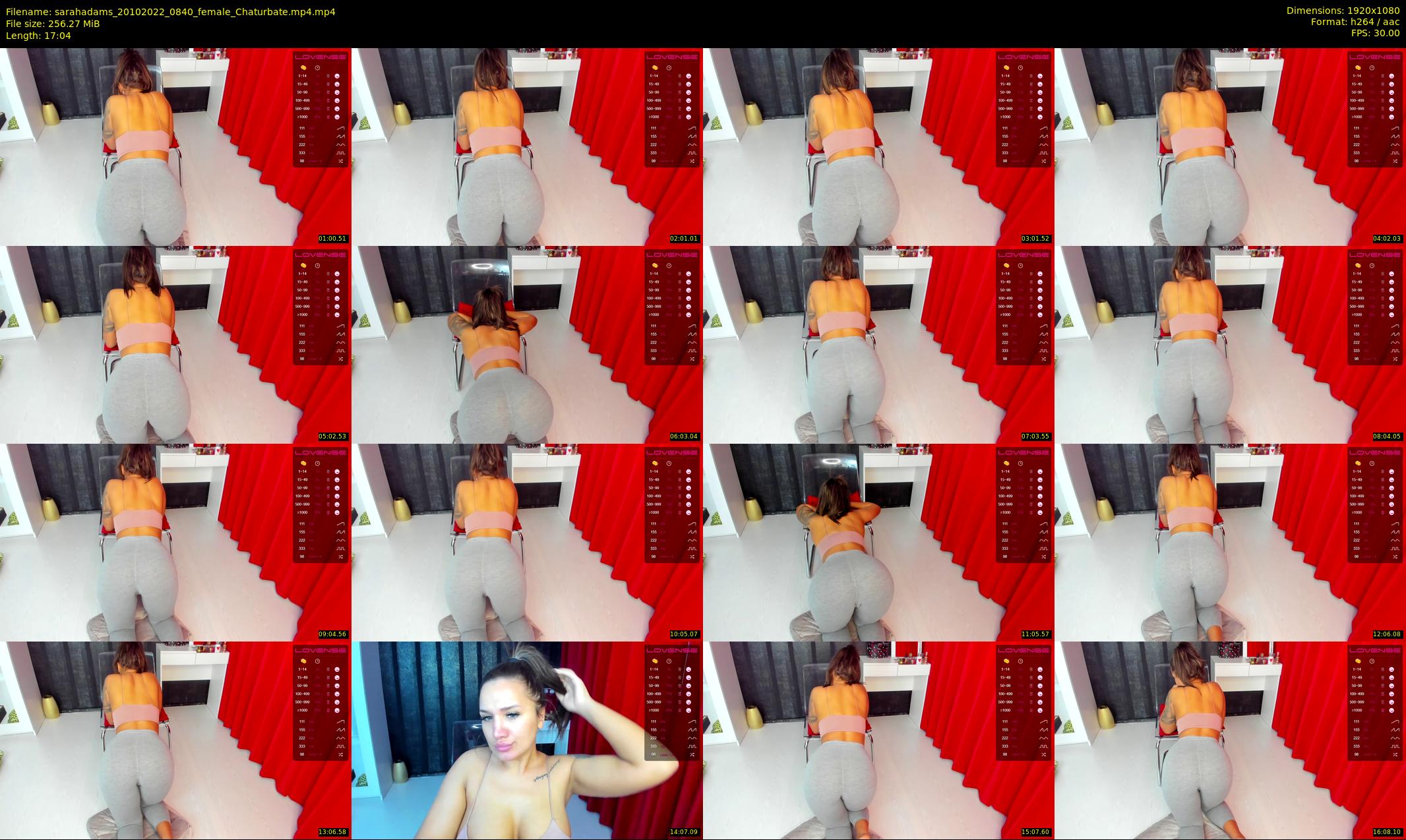sarahadams — 18 minute Chaturbate female cam show recording, 1080p, Oct 20, 2022
