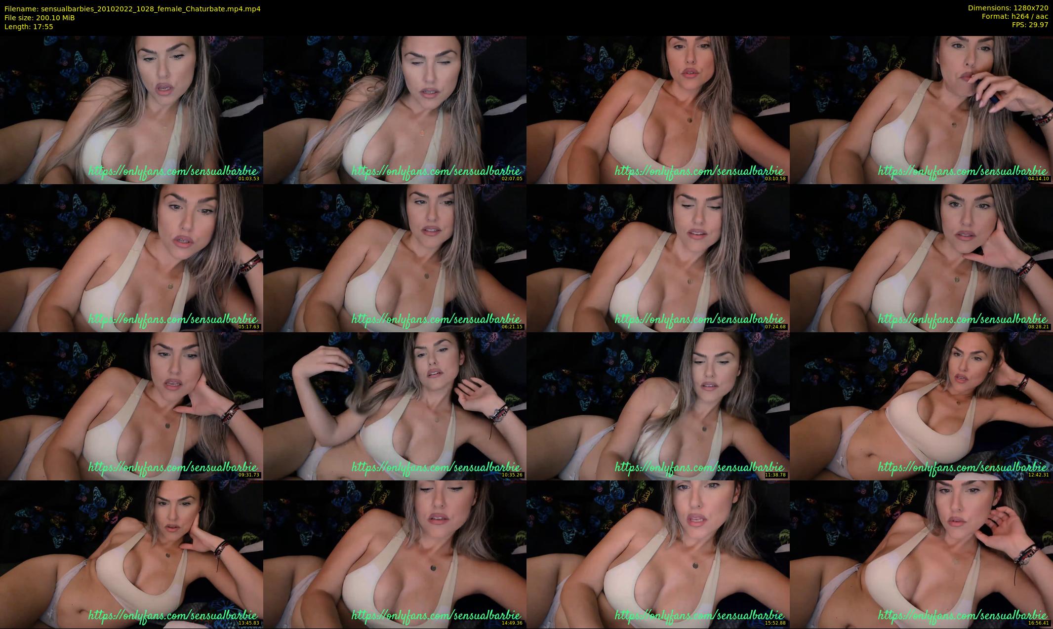 sensualbarbies — 18 minute Chaturbate female cam show recording, 720p, Oct 20, 2022