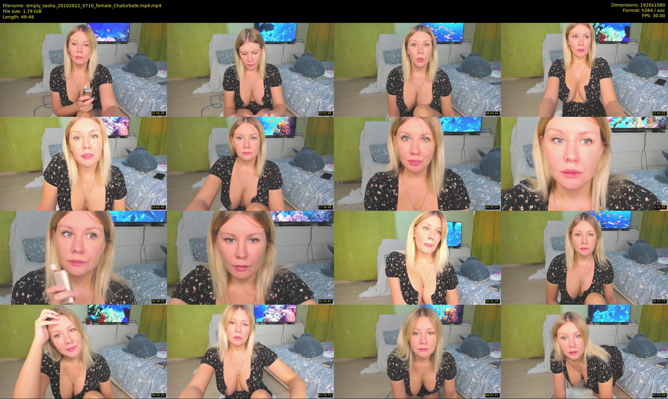simply_sasha — 50 minute Chaturbate female cam show recording, 1080p, Oct 20, 2022