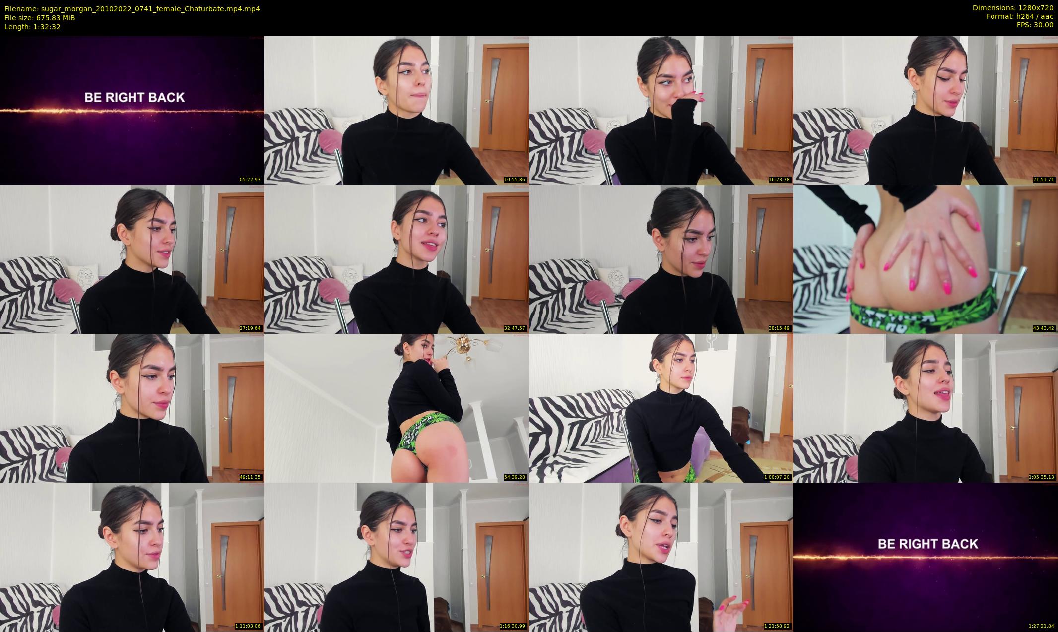 sugar_morgan — 93 minute Chaturbate female cam show recording, 720p, Oct 20, 2022
