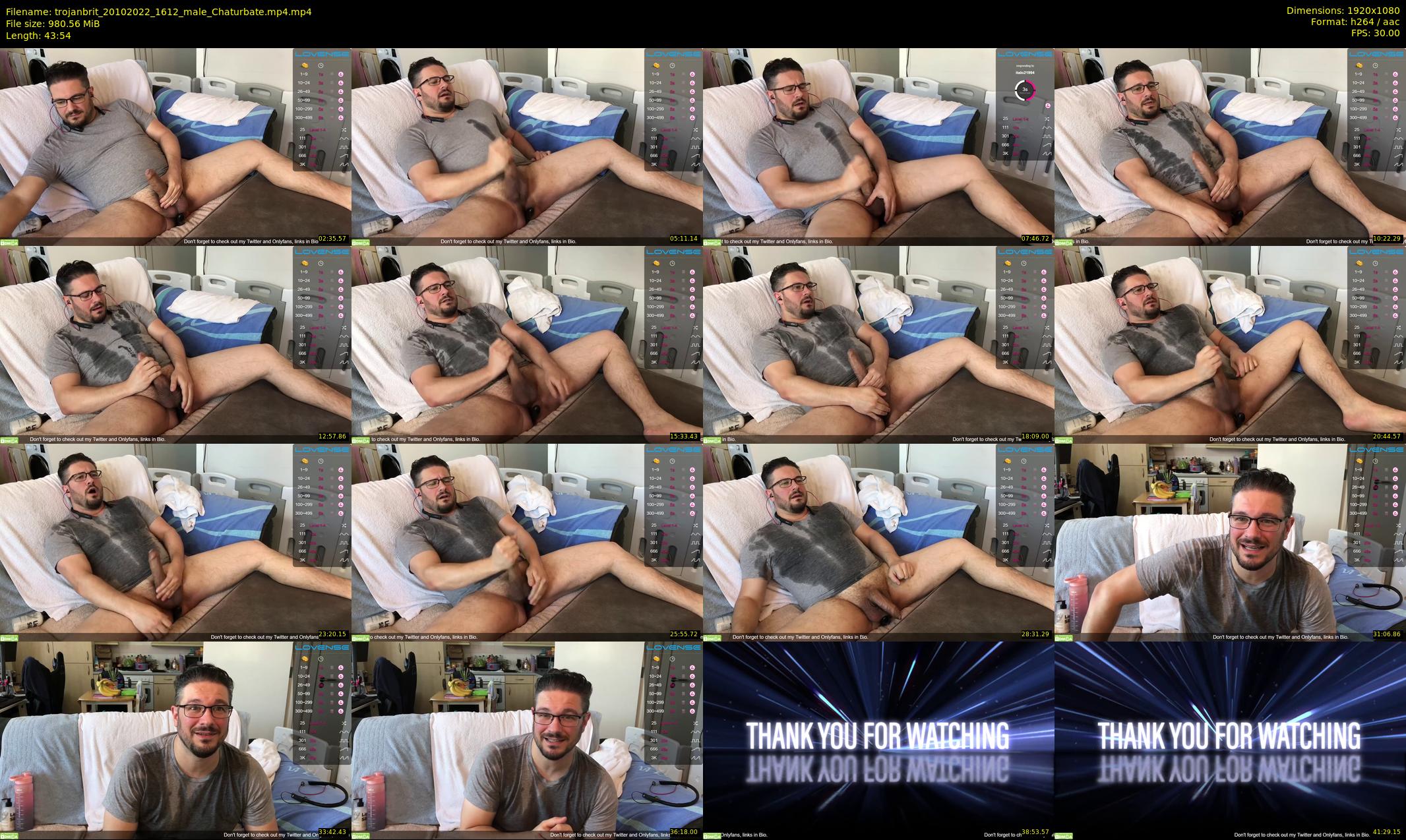 trojanbrit — 44 minute Chaturbate male cam show recording, 1080p, Oct 20, 2022