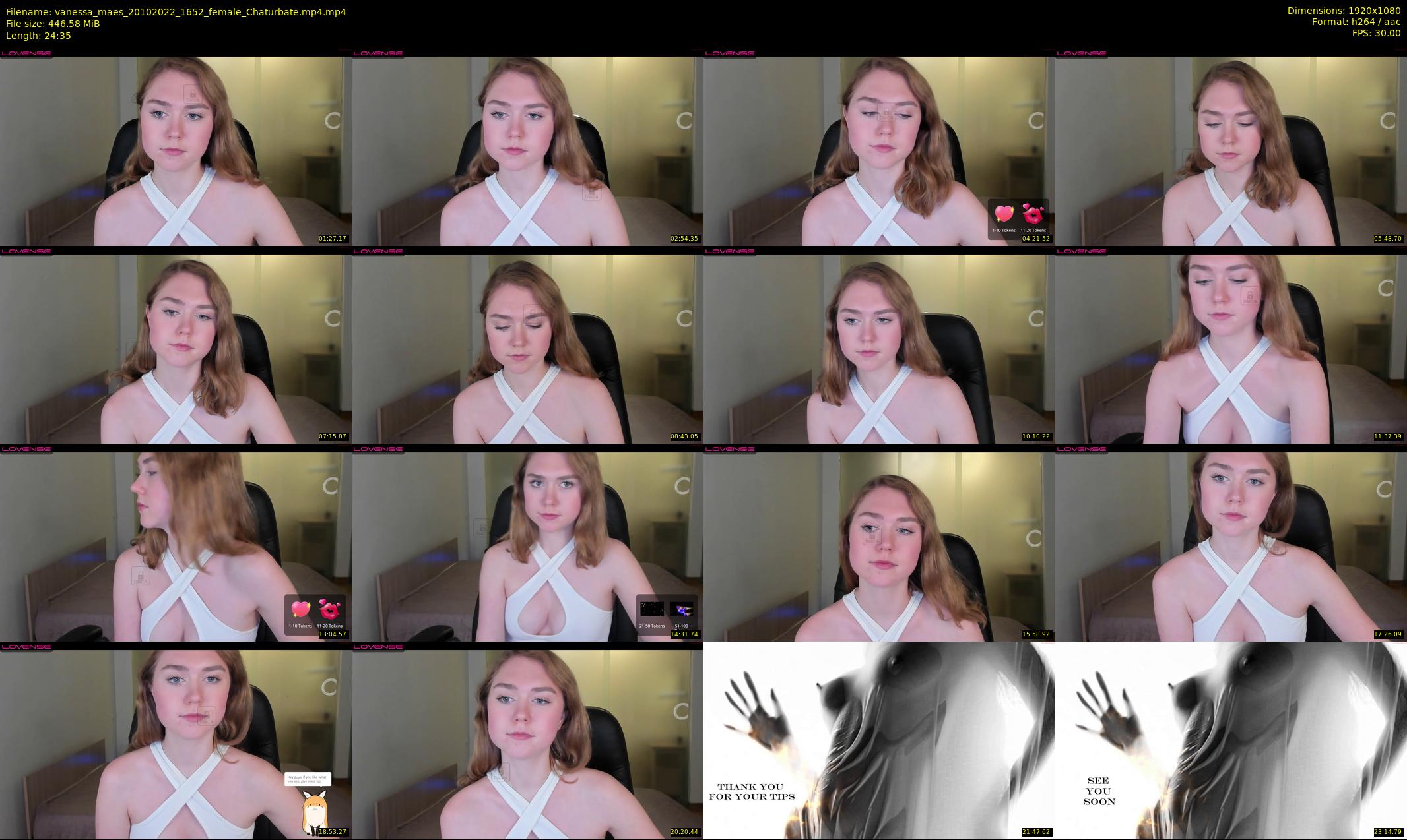 vanessa_maes — 25 minute Chaturbate female cam show recording, 1080p, Oct 20, 2022