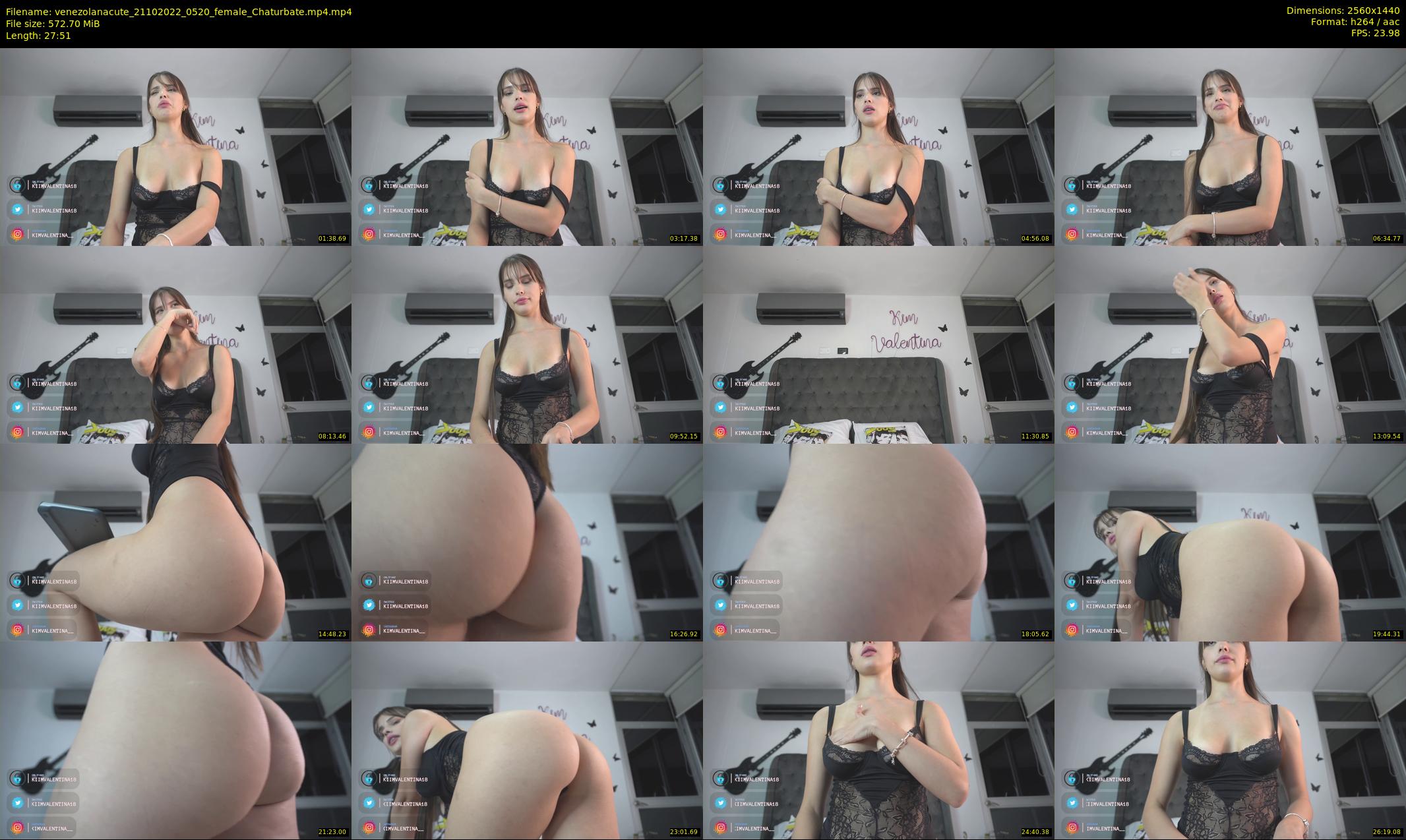 venezolanacute — 28 minute Chaturbate female cam show recording, 1080p, Oct 21, 2022