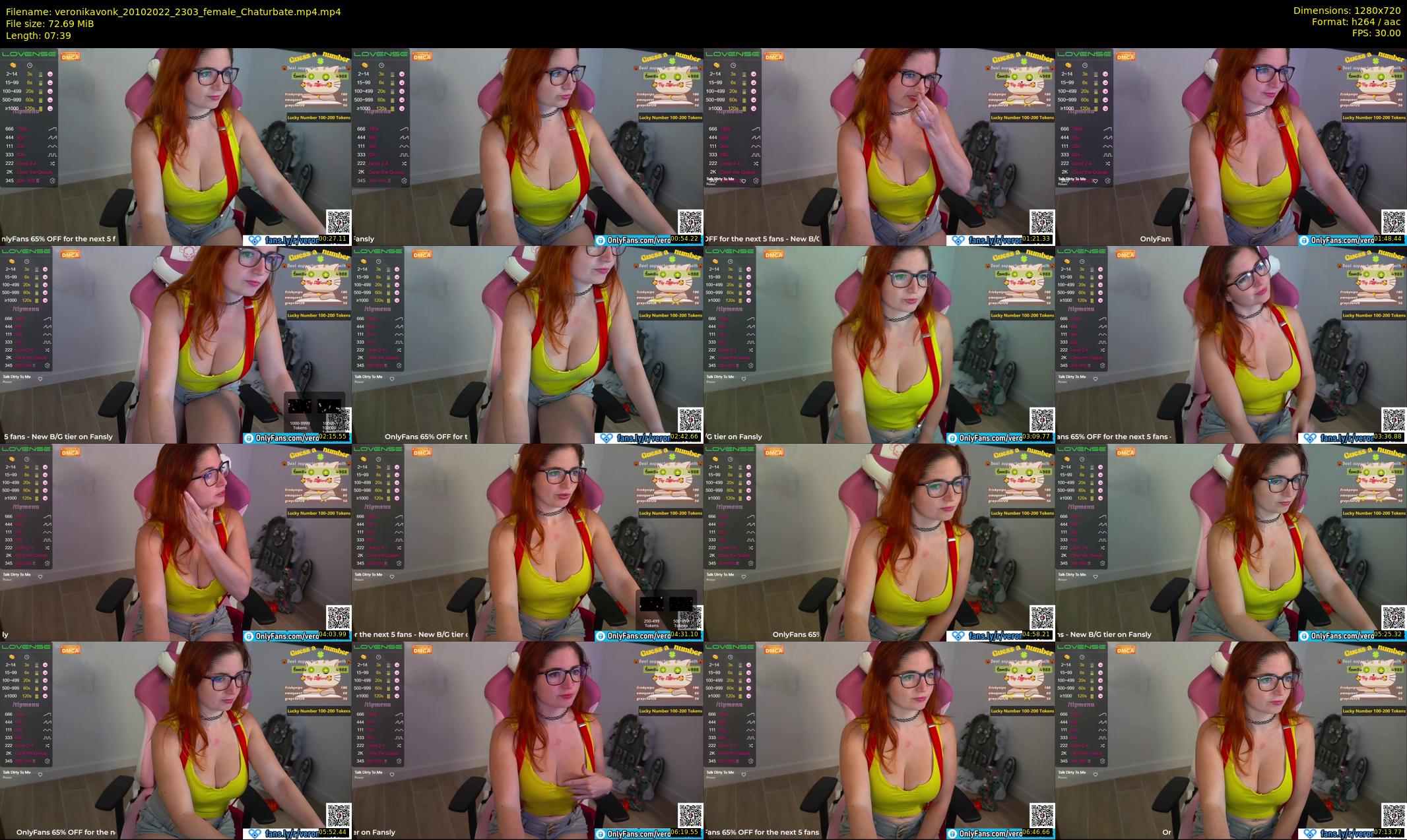 veronikavonk — 8 minute Chaturbate female cam show recording, 720p, Oct 20, 2022