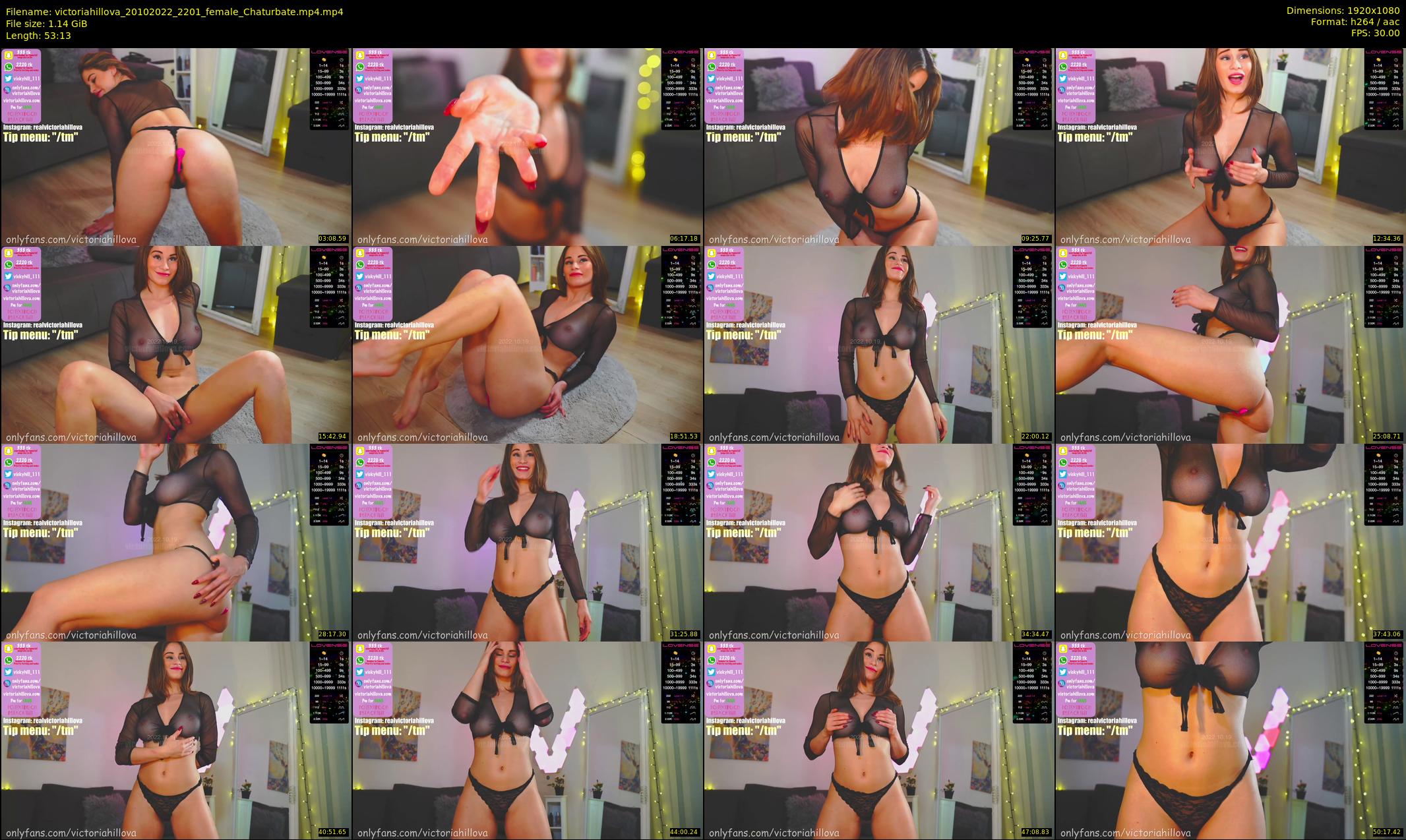 victoriahillova — 54 minute Chaturbate female cam show recording, 1080p, Oct 20, 2022