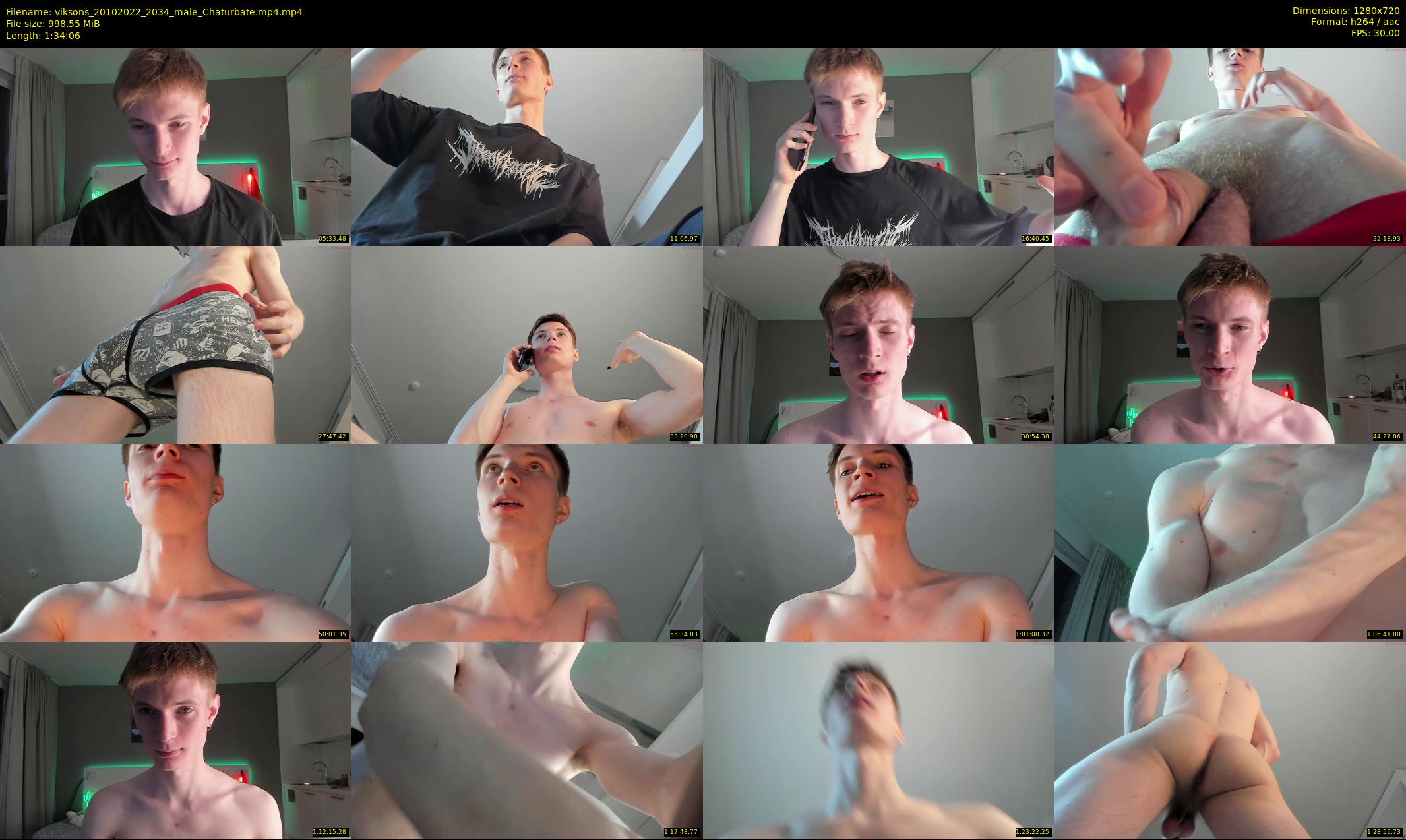 viksons — 95 minute Chaturbate male cam show recording, 720p, Oct 20, 2022
