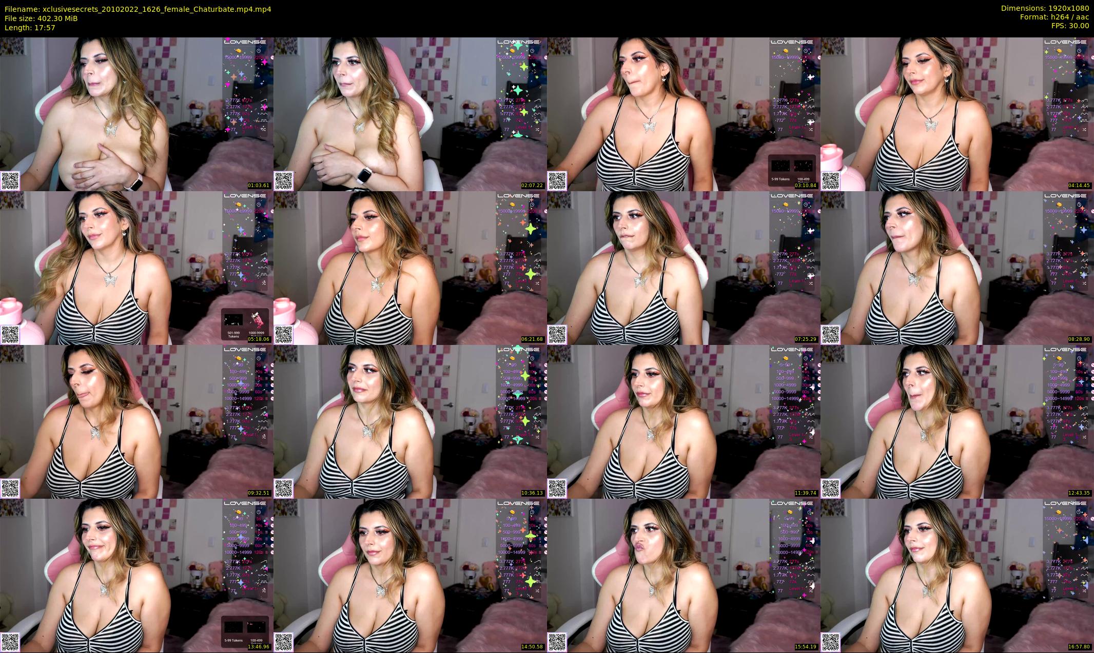 xclusivesecrets — 18 minute Chaturbate female cam show recording, 1080p, Oct 20, 2022
