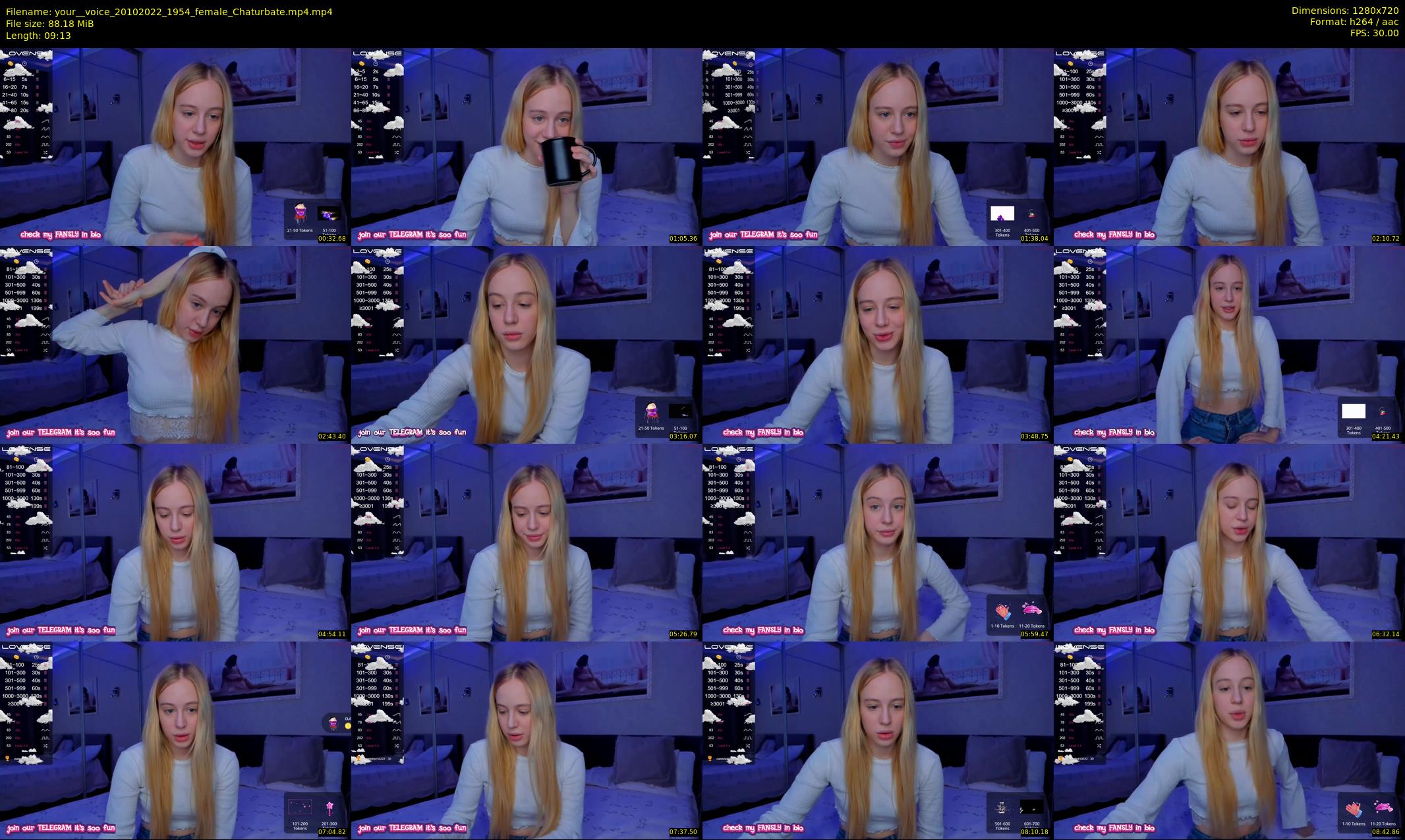 your__voice — 10 minute Chaturbate female cam show recording, 720p, Oct 20, 2022