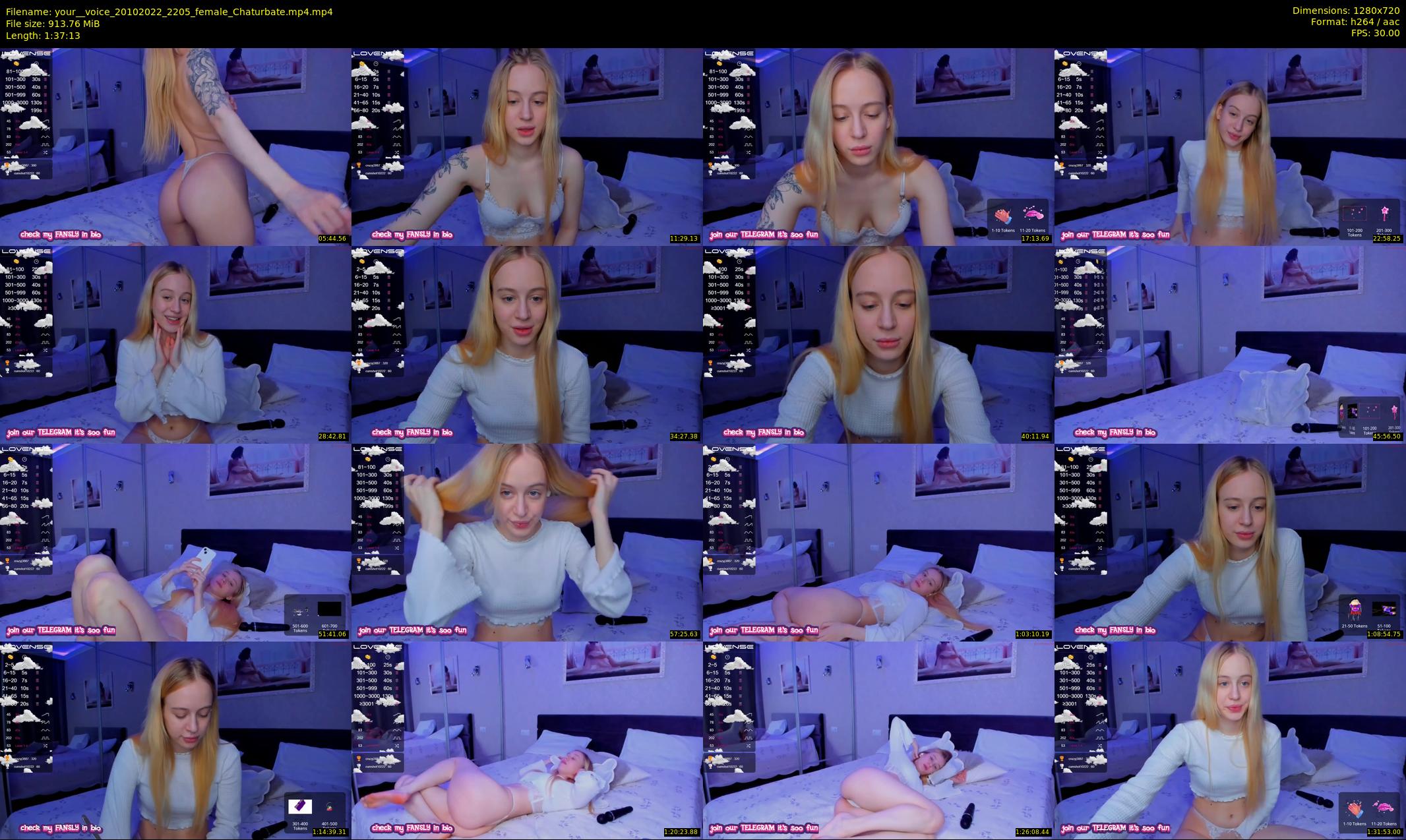 your__voice — 98 minute Chaturbate female cam show recording, 720p, Oct 20, 2022
