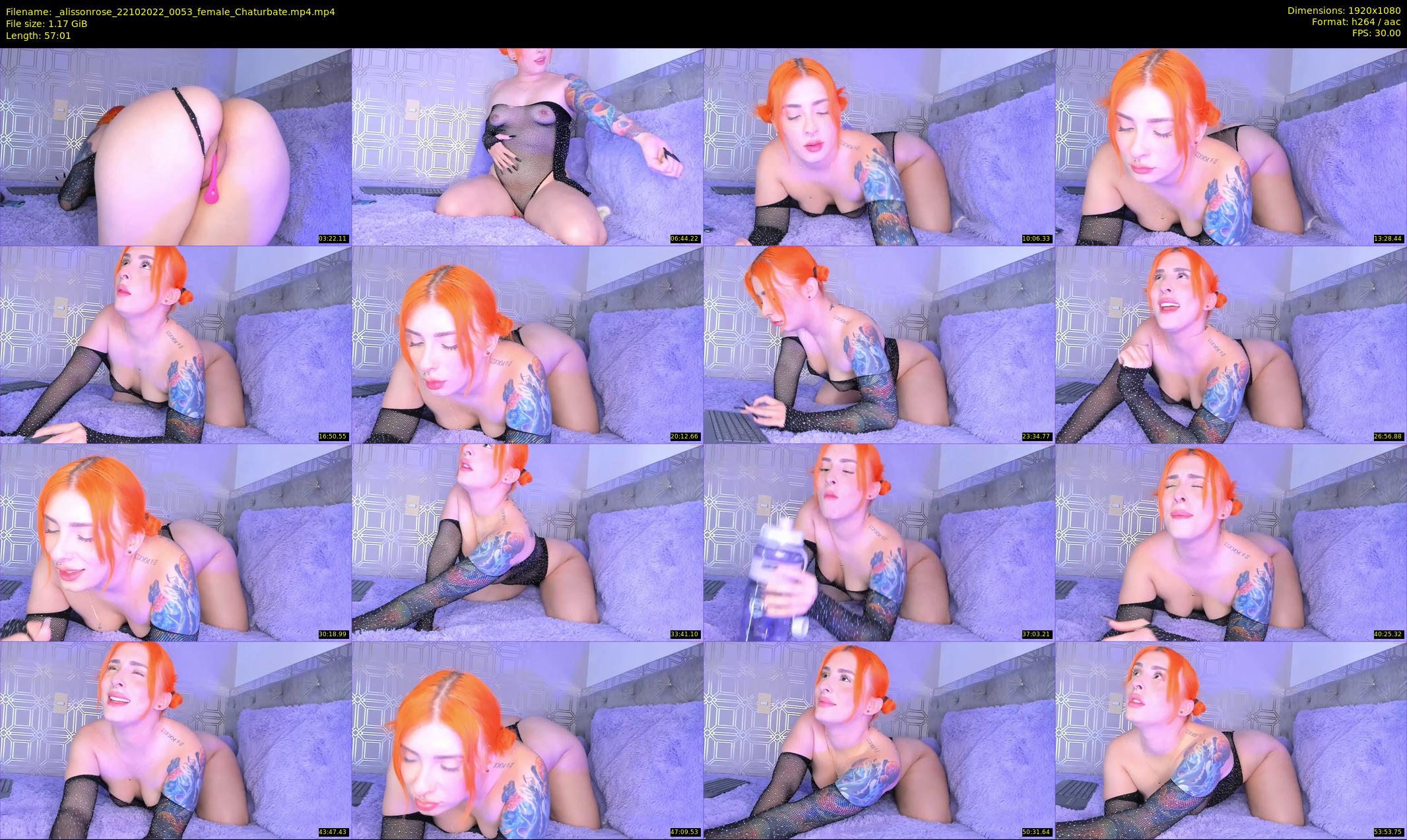 _alissonrose — 58 minute Chaturbate female cam show recording, 1080p, Oct 22, 2022